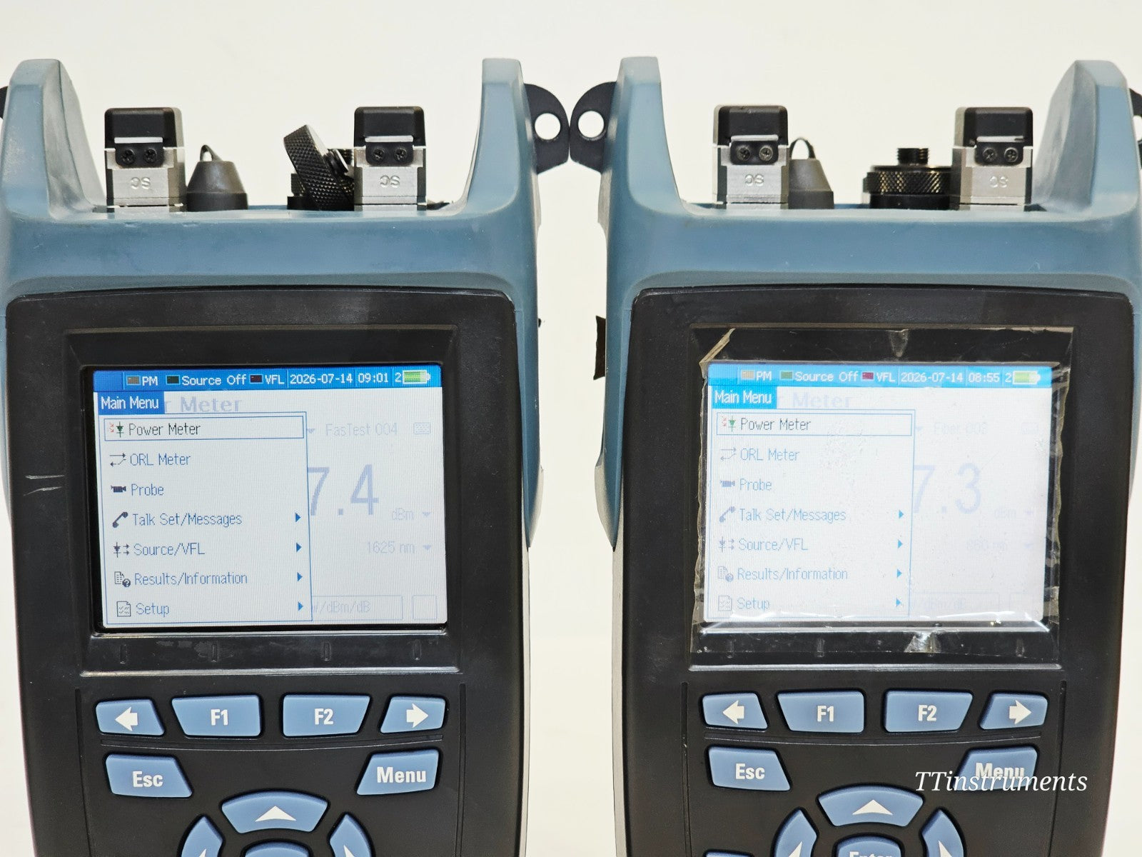 EXFO FTB-2 battery compartment base view used optical test equipment
