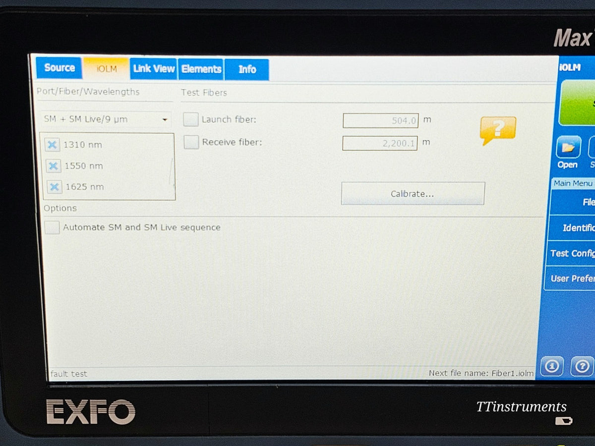 EXFO MAX-730C-SM2-EA full unit view showing overall cosmetic condition