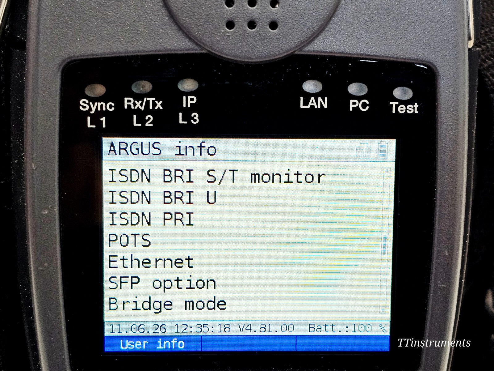 Intec Argus 166 GigE + ADSL Annex B & J VDSL SHDSL ISDN Loop Ethernet + TDR ....12