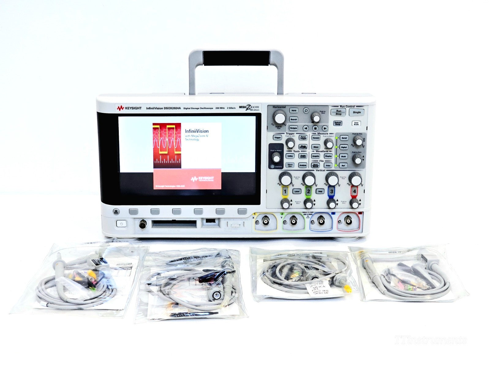 Keysight DSOX2024A used digital oscilloscope 200MHz 4-channel bench test instrument