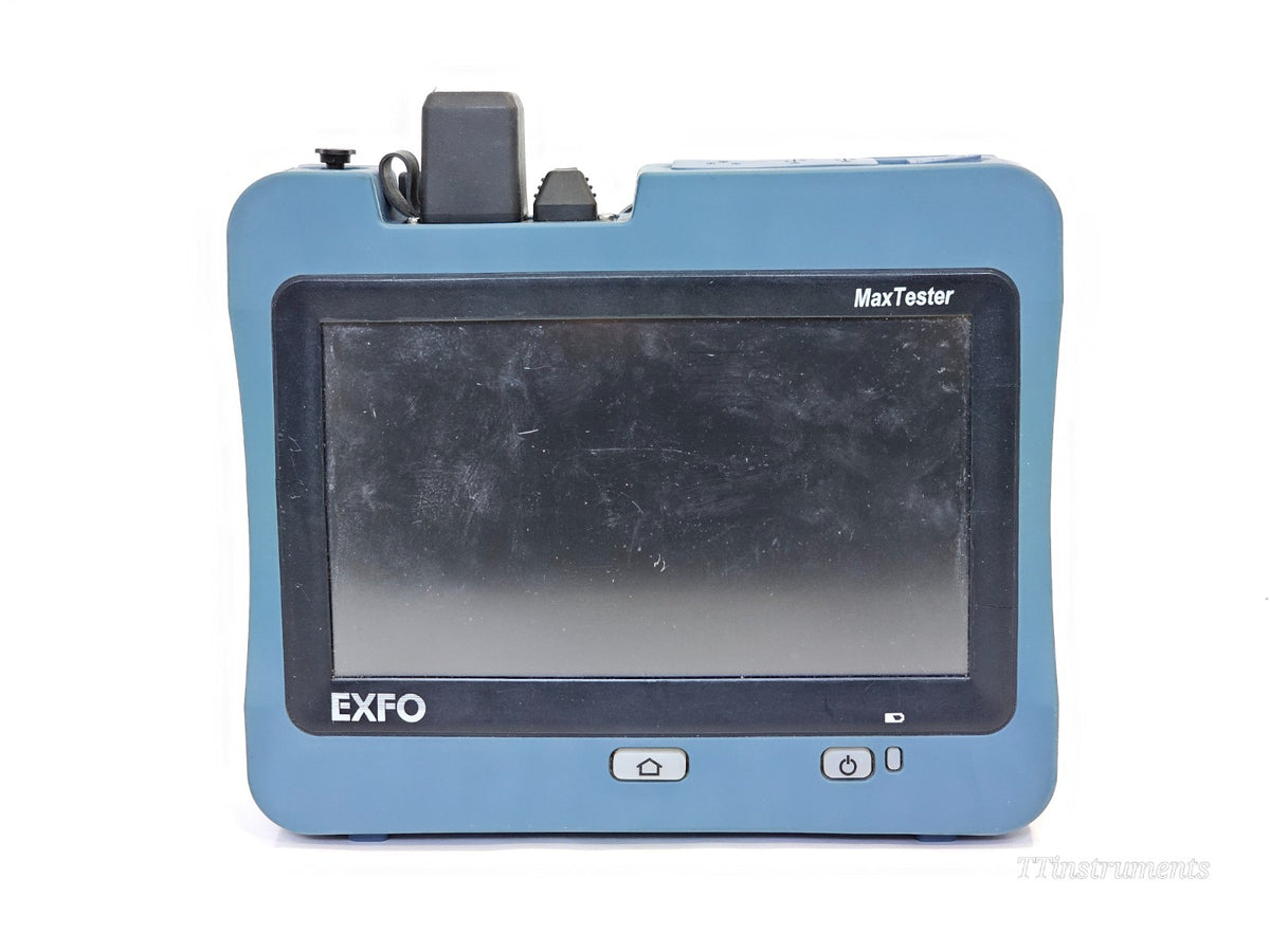 EXFO MAX-730C-SM2-EA OTDR front panel and display screen view