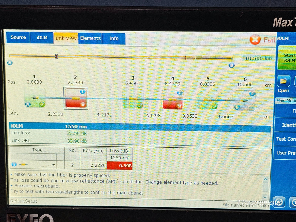 EXFO MAX-730C-SM8-EA MaxTester PON/Metro OTDR 1310/1550/1650nm iOLM IADV + PM18
