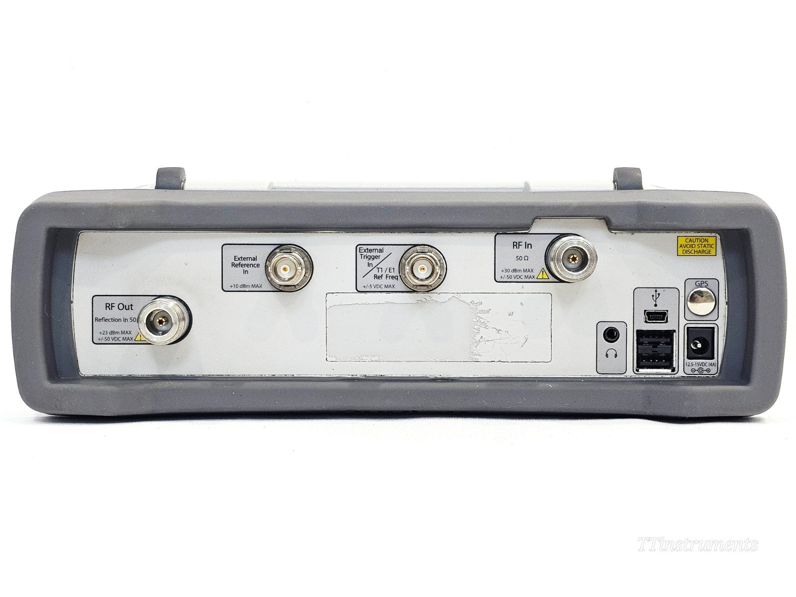 Anritsu S331E cable antenna analyser bottom view ports and interface connections