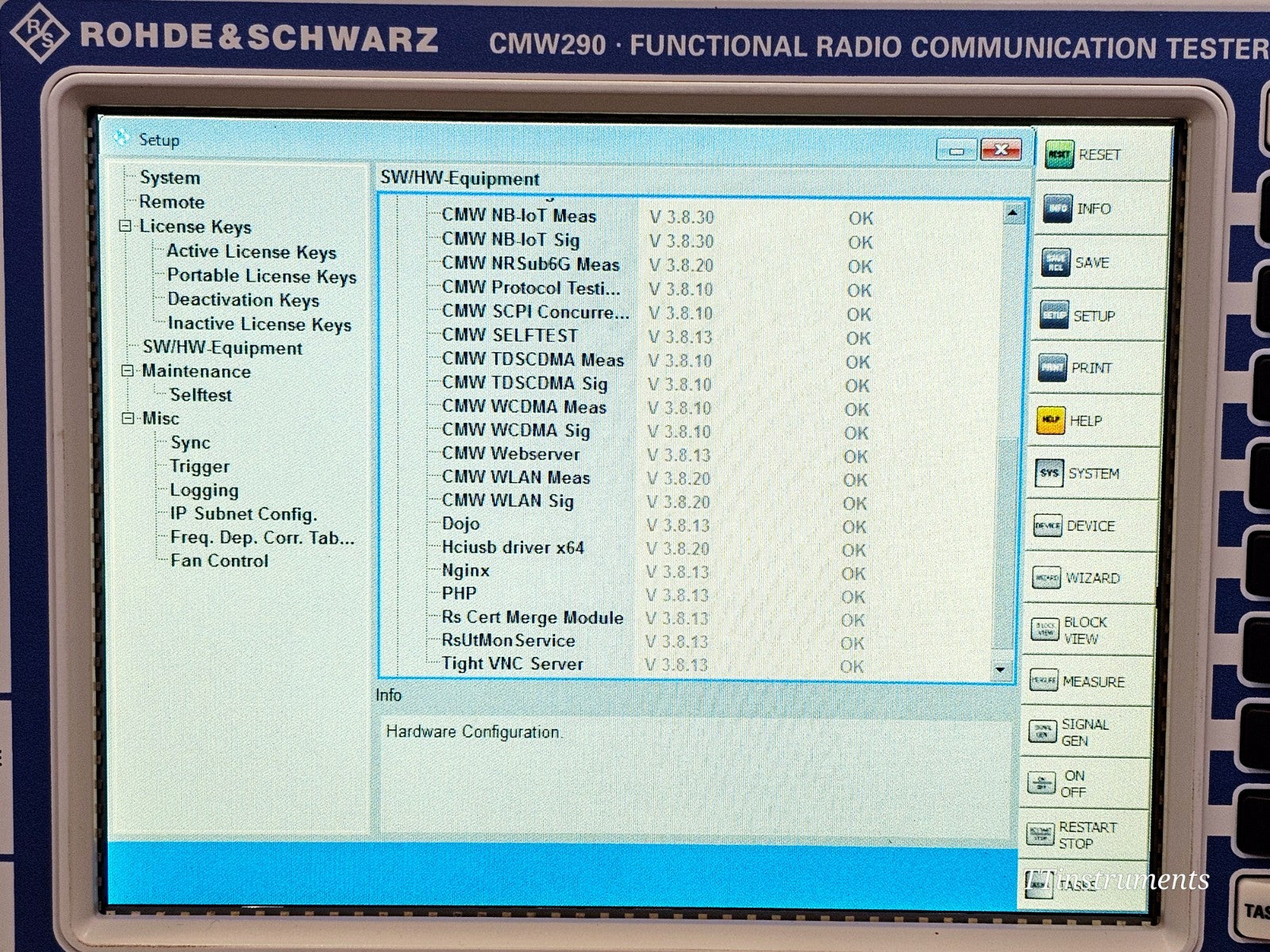 Rohde & Schwarz CMW290 Radio Communication Tester 1201.0002K29 RF Test Signal +