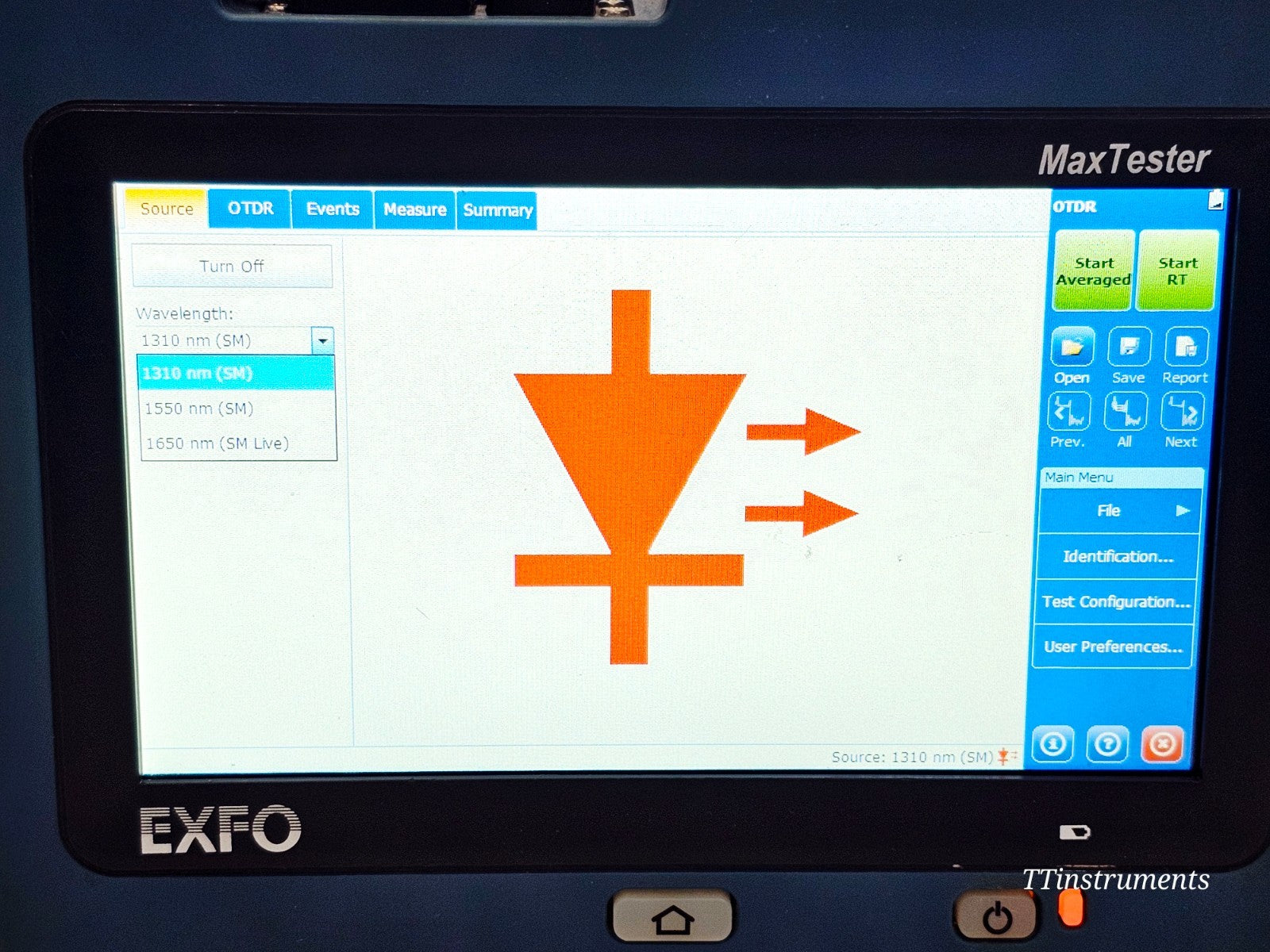 EXFO MAX-730C-SM8 SM OTDR iOLM MaxTester 1310/1550 & 1650 LIVE with PM + VFL11