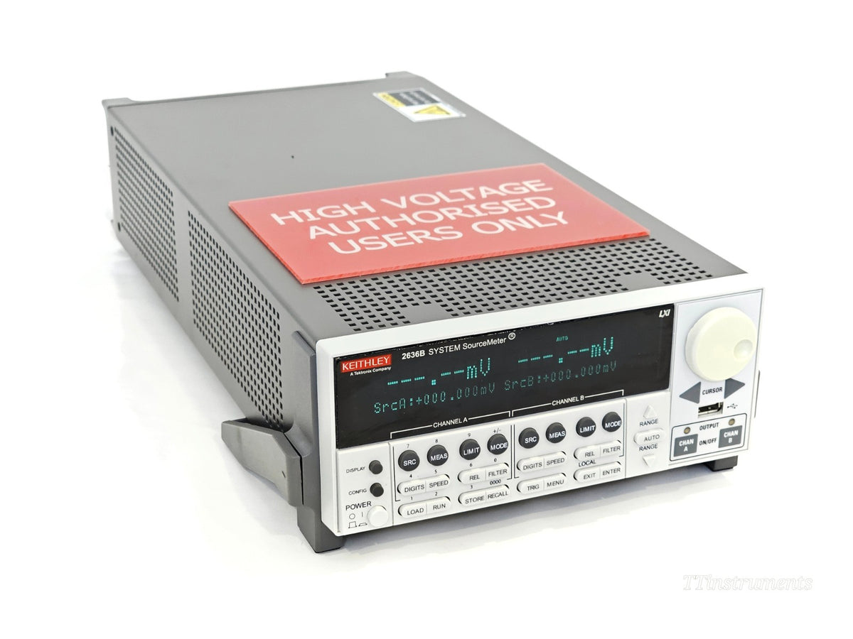 Keithley 2636B dual-channel SMU source measure unit used test equipment front view