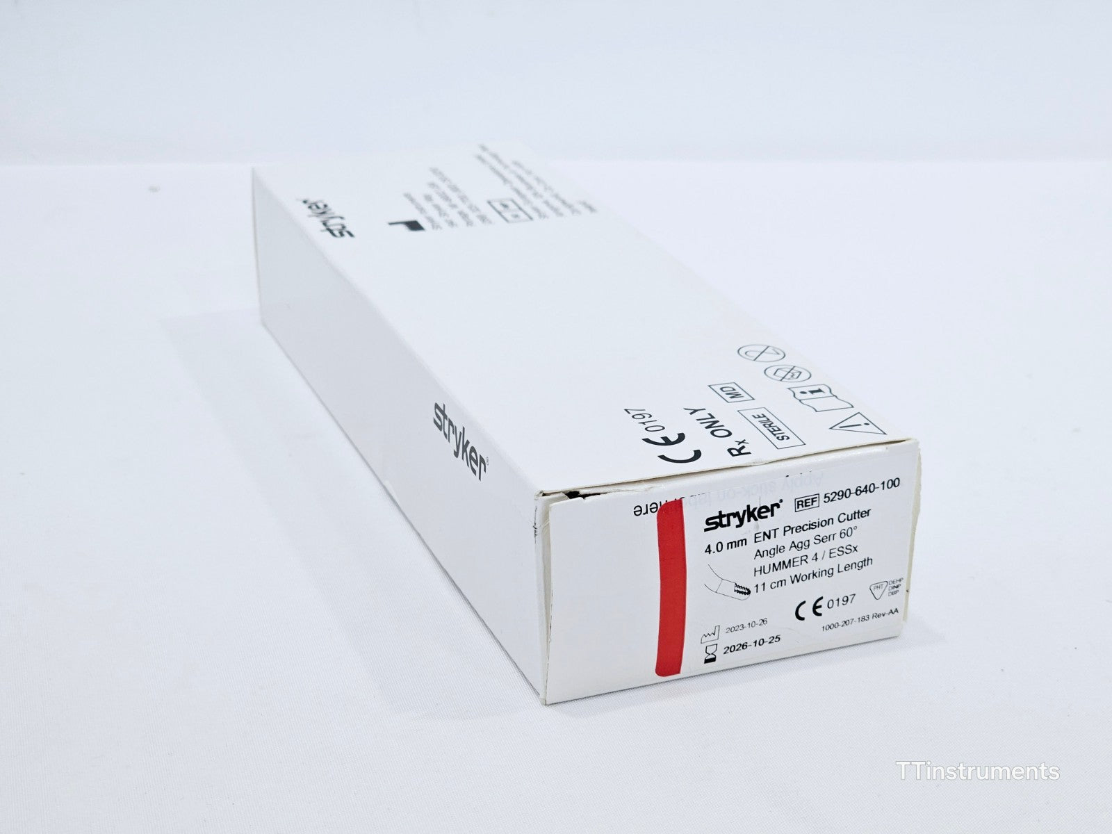 Stryker 5290-640-100 4.0 mm ENT Precision Cutter Angle Hummer 4 11cm Length