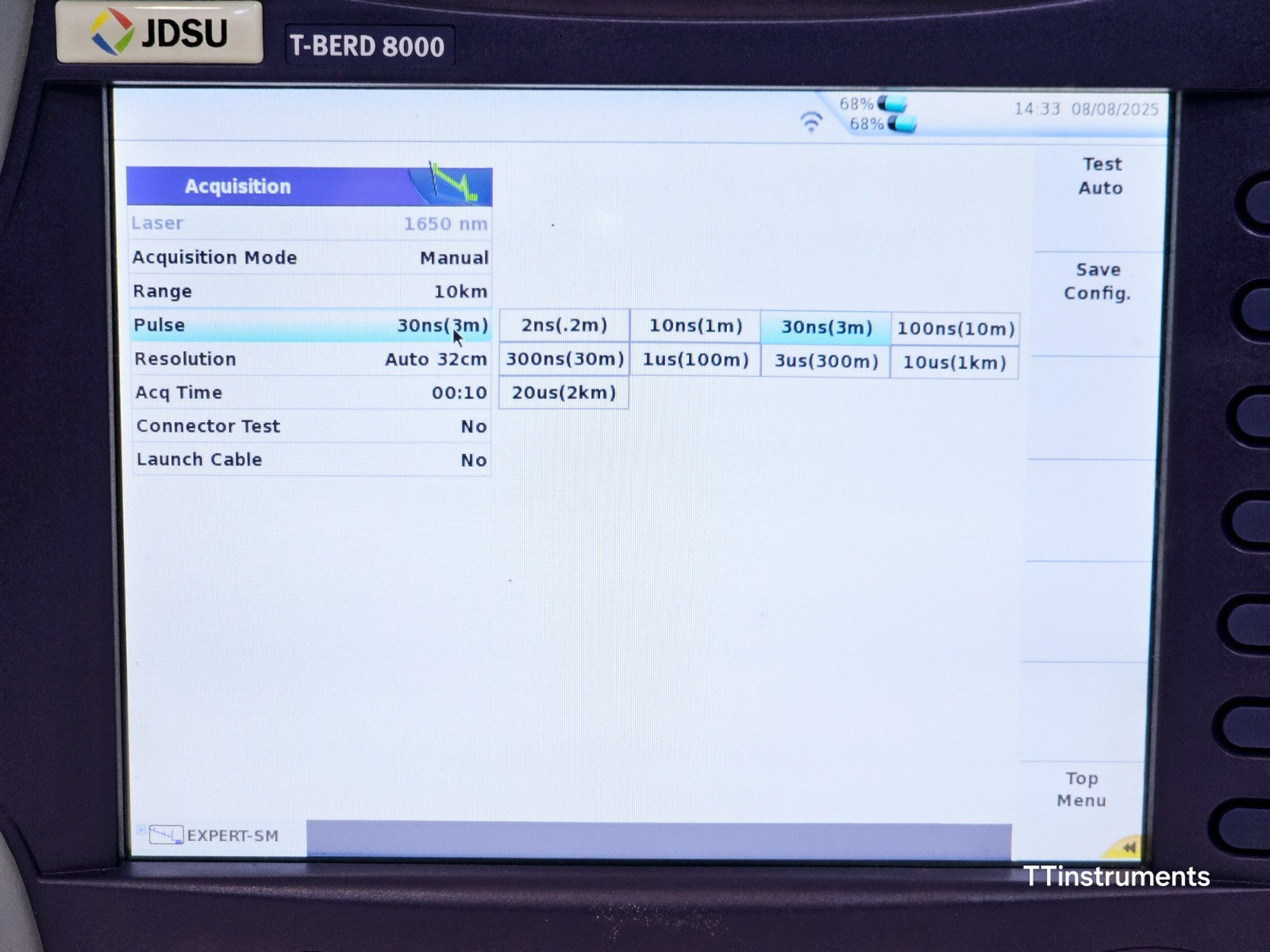 Viavi T-BERD 8000E V2 + 81162C & 81165C 1625/1650 nm Filtered OTDR 47.5/46 dB