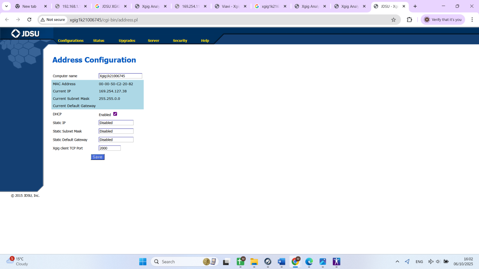 Viavi JDSU Xgig1K-PCIE3-X8 Xgig 1000 PCIe Gen3 Test Platform