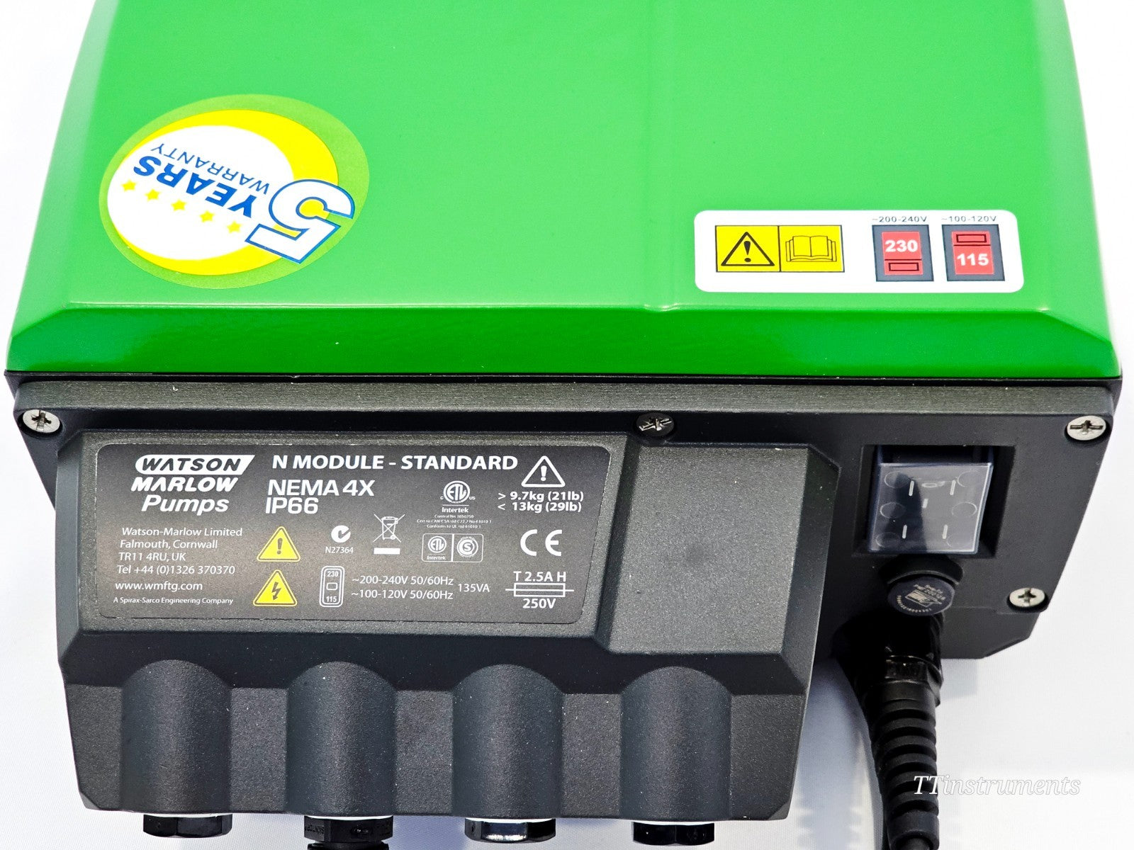 Watson Marlow 530U (530UN/R) IP66 Pump with 520R2 Head & 520 Af Foot Switch