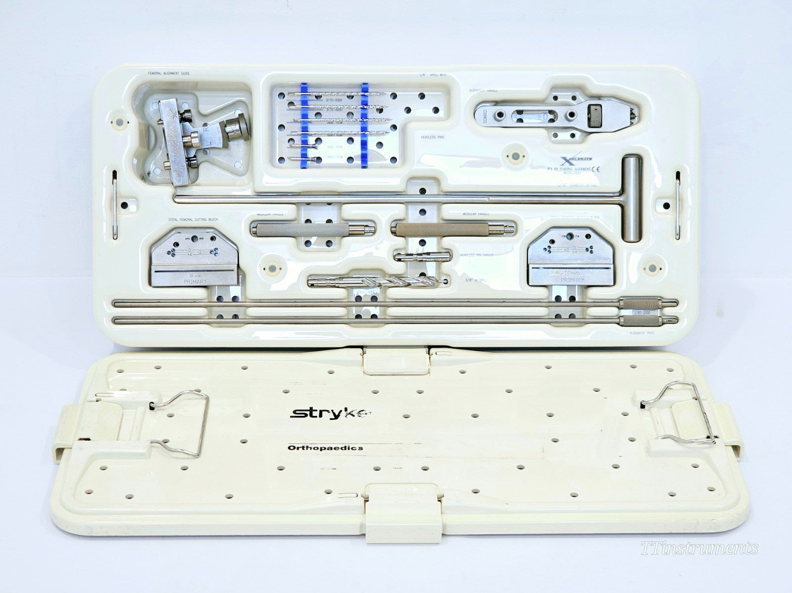 Stryker 8000-2000 XCELARATE Scorpio PR Femoral Preparation Instrument Set