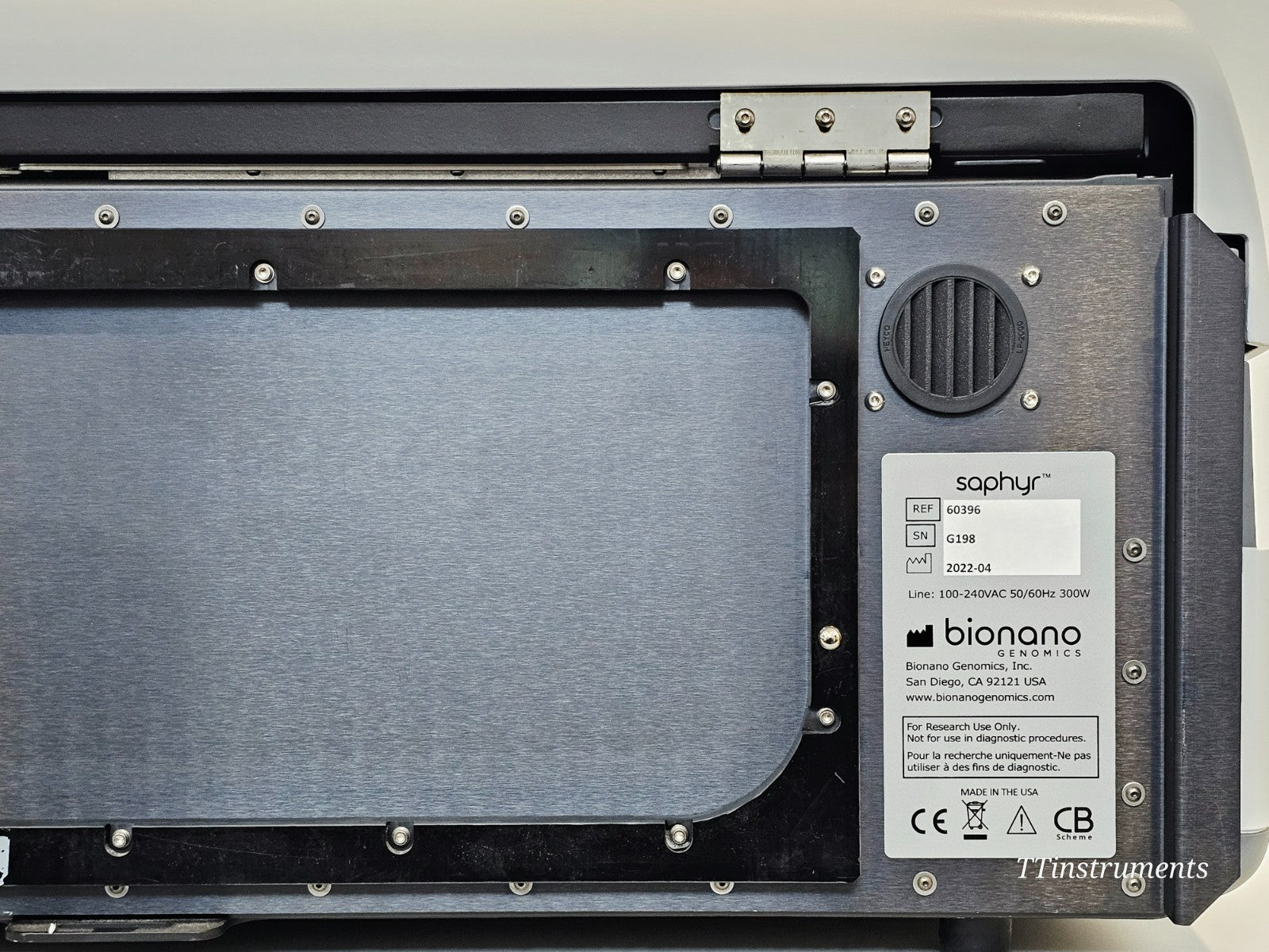 Bionano Saphyr used analyser cosmetic condition close-up view