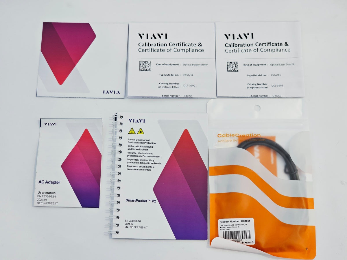 Brand NEW VIAVI Optical Test Kit OMK-35V2 SM 1310/1550 nm Power Meter Light Sour3
