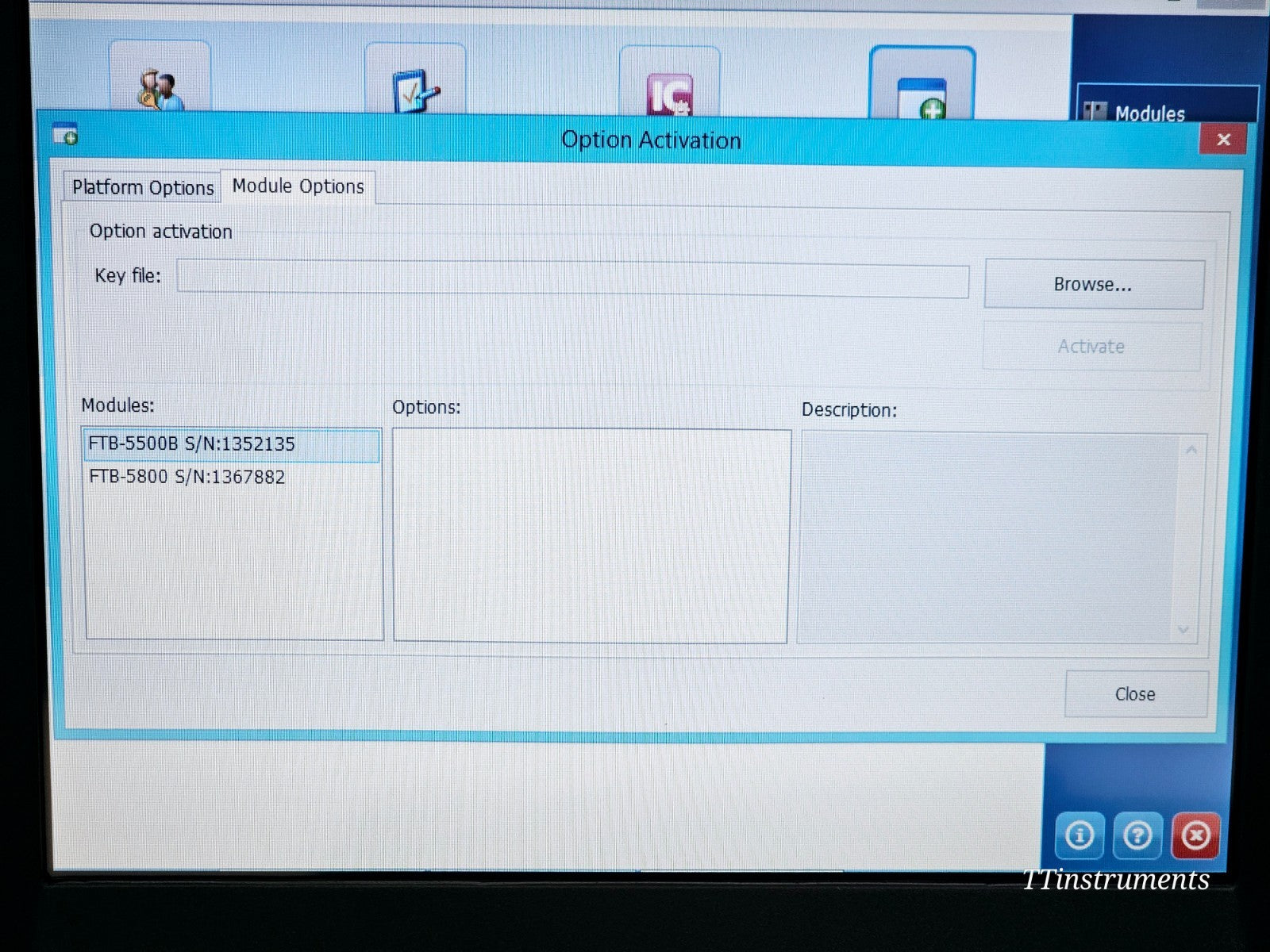 EXFO FTB-500 with FTB-5800 CD & FTB-5500B PMD Analyzer + FLS-5834A Light Source
