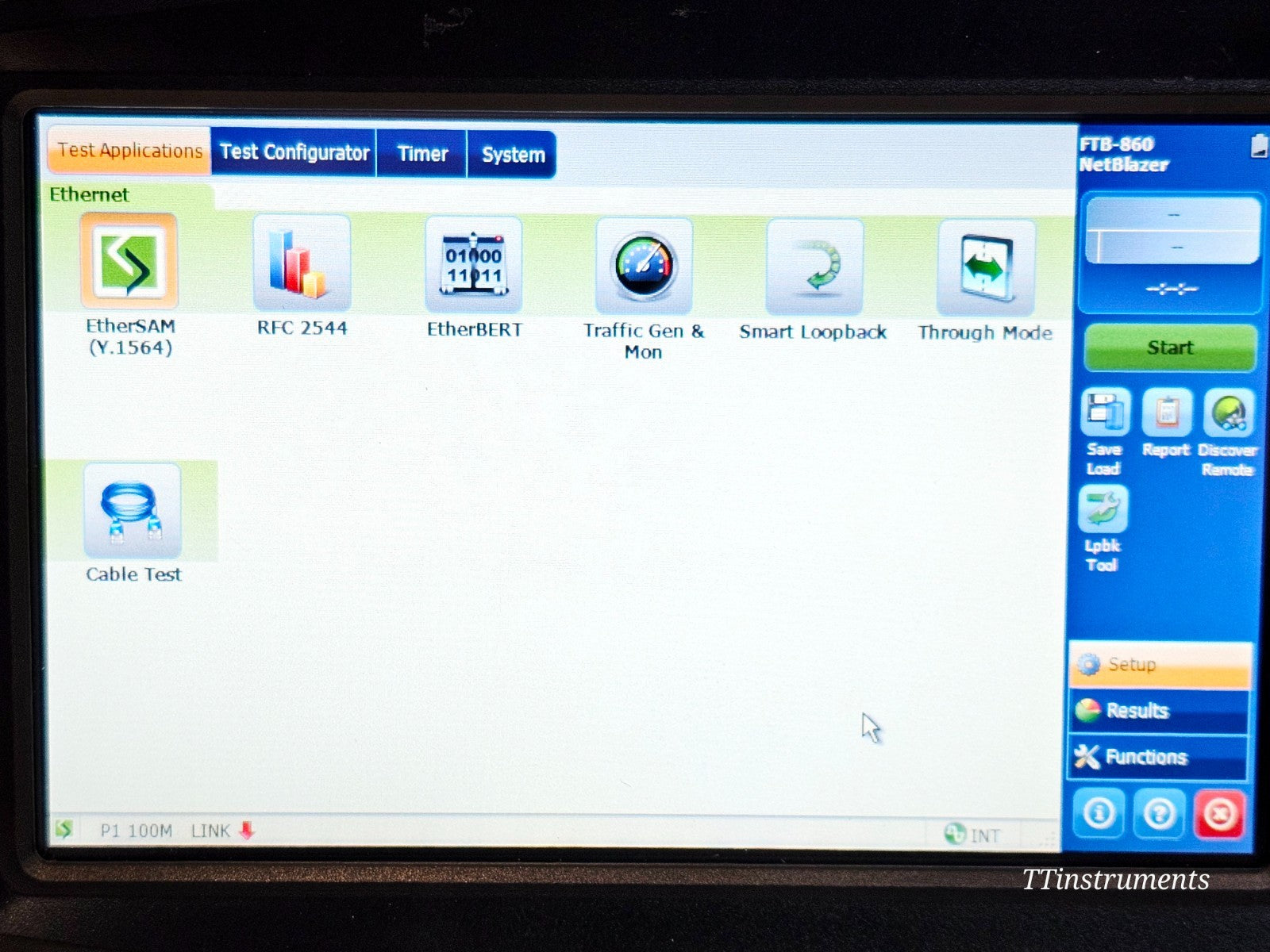 EXFO FTB-1 Mainframe with FTB-860 Ethernet Tester 1G RFC 2544 Ether SAM