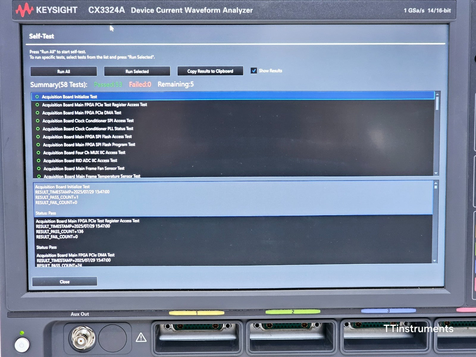 Keysight CX3324A Device Current Waveform Analyzer w/ CX1102A Dual Current Sensor