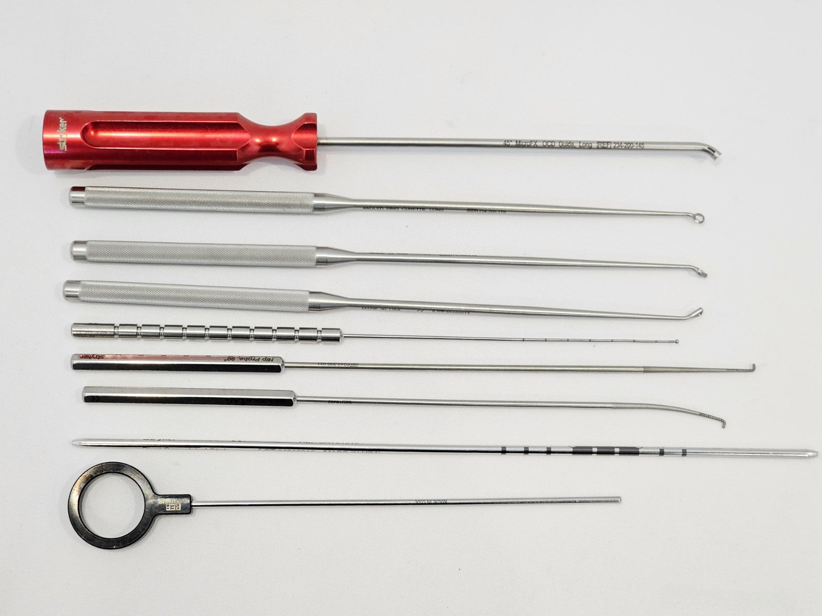 Stryker arthroscopic switching sticks and obturators from hip arthroscopy set