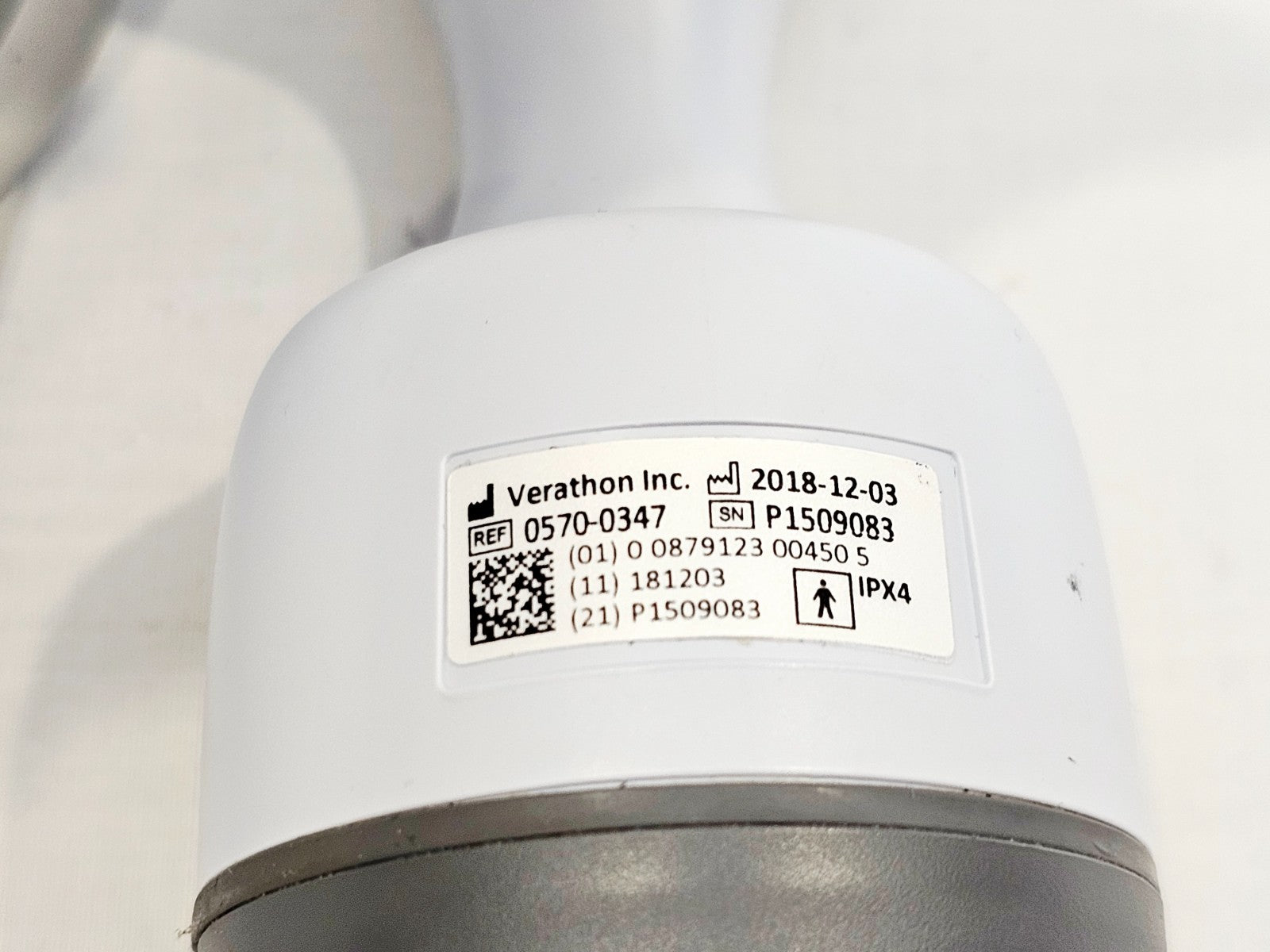 Verathon BladderScan cable and connector detail