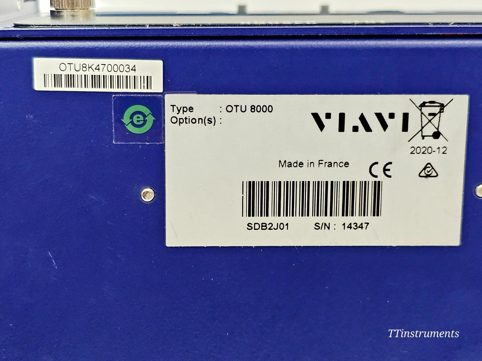 Viavi JDSU OTU 8000E v2 with OTAU 1x8 Optical Switch