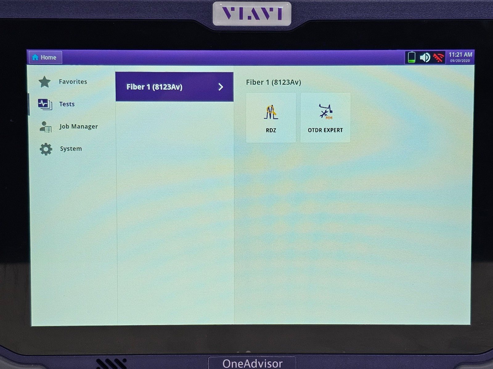 Viavi ONA-800 Mainframe with 8123 EVO AV RDZ Hi-Res MM OTDR Module E8123AV