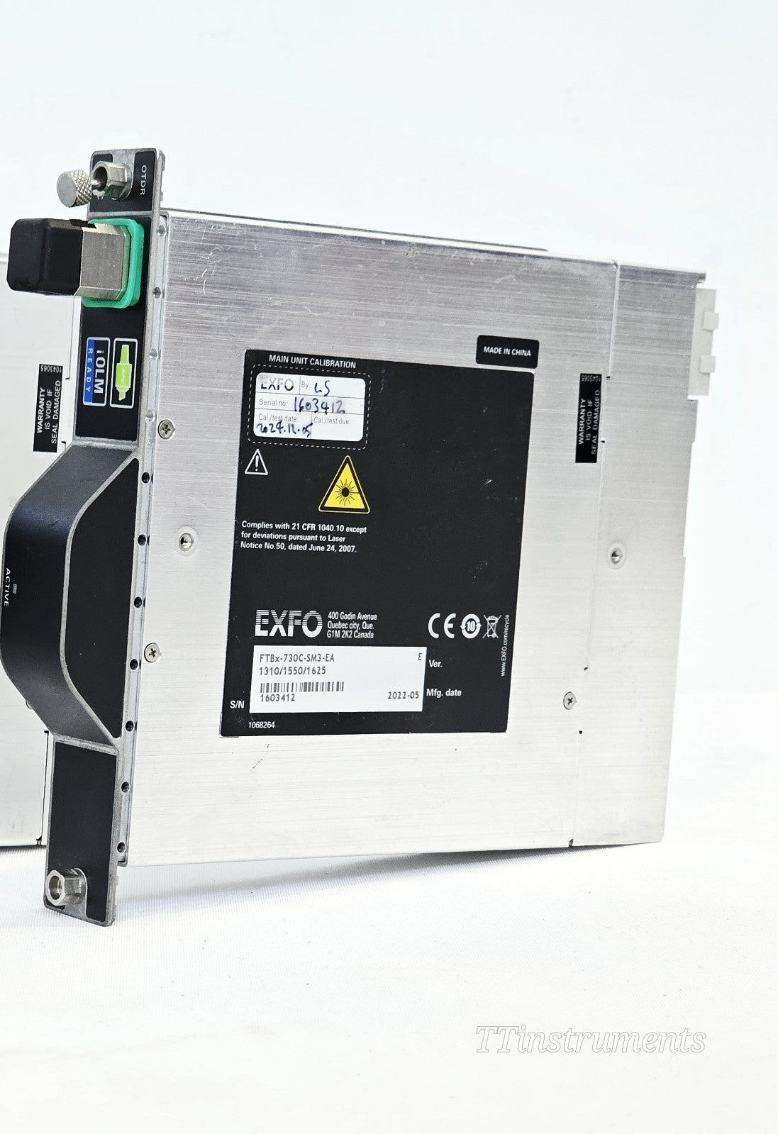 EXFO 730C SM3 OTDR Module 1310/1550/1625nm FTBx-730C-SM3 MFD 2022 APC 39/38/39dB0
