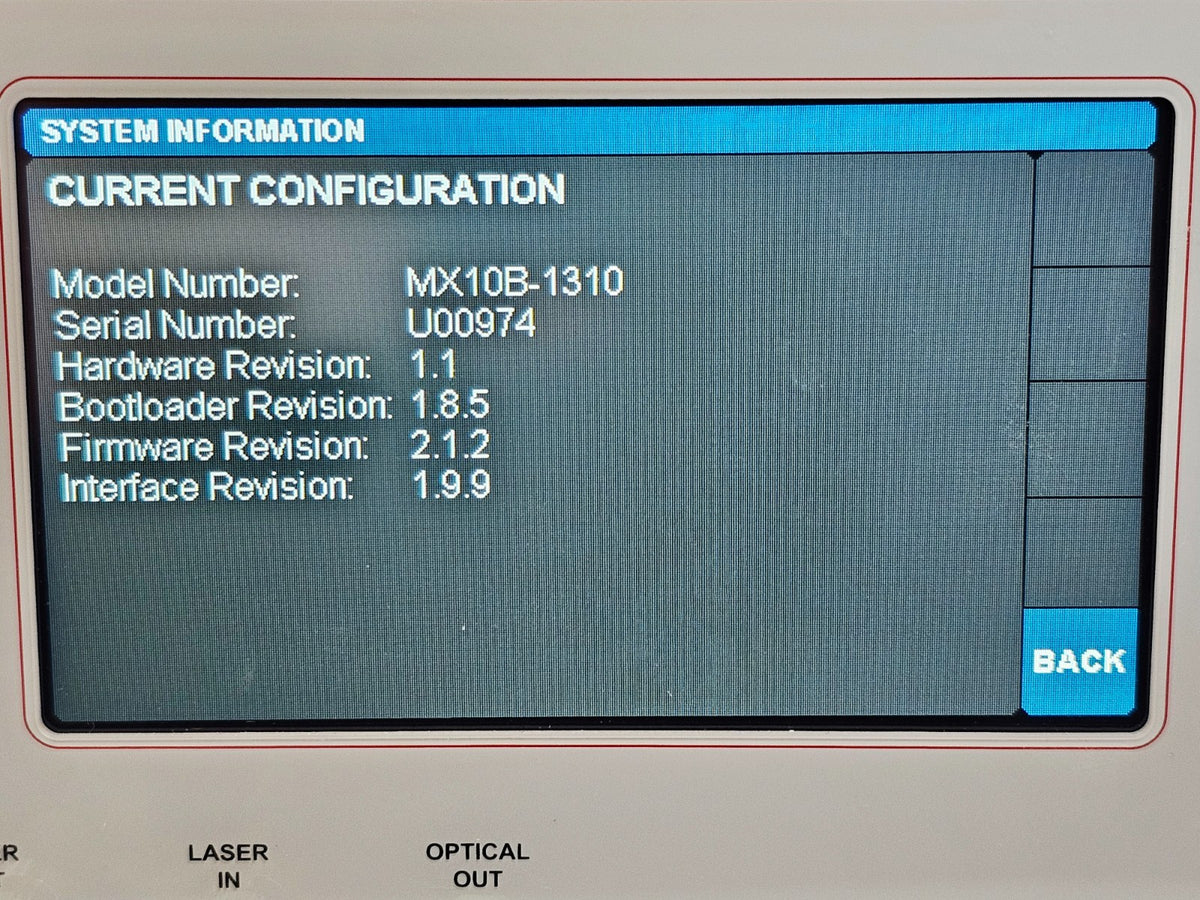 THORLABS MX10B-1310 12.5Gb/s Max Digital Reference Transmitter 1310 nm Laser8