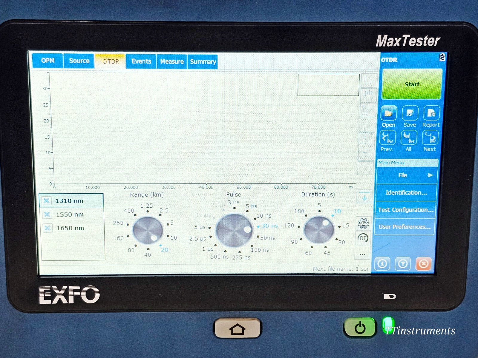 Caliberated EXFO MAX-730D-SM8 SM OTDR iOLM MaxTester 1310/1550/1650 LIVE + 430B17
