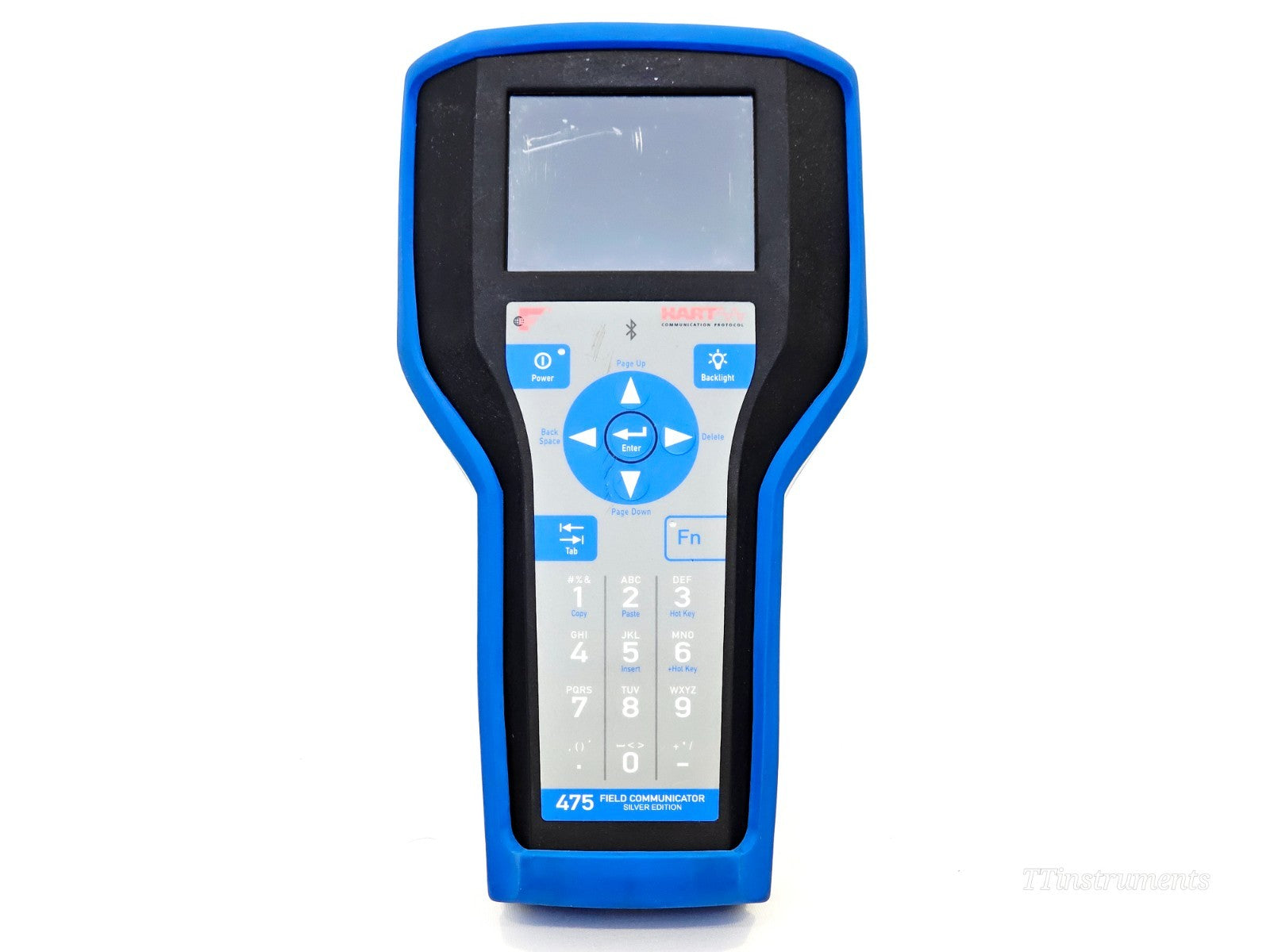 Emerson 475 HART communicator side profile view used condition
