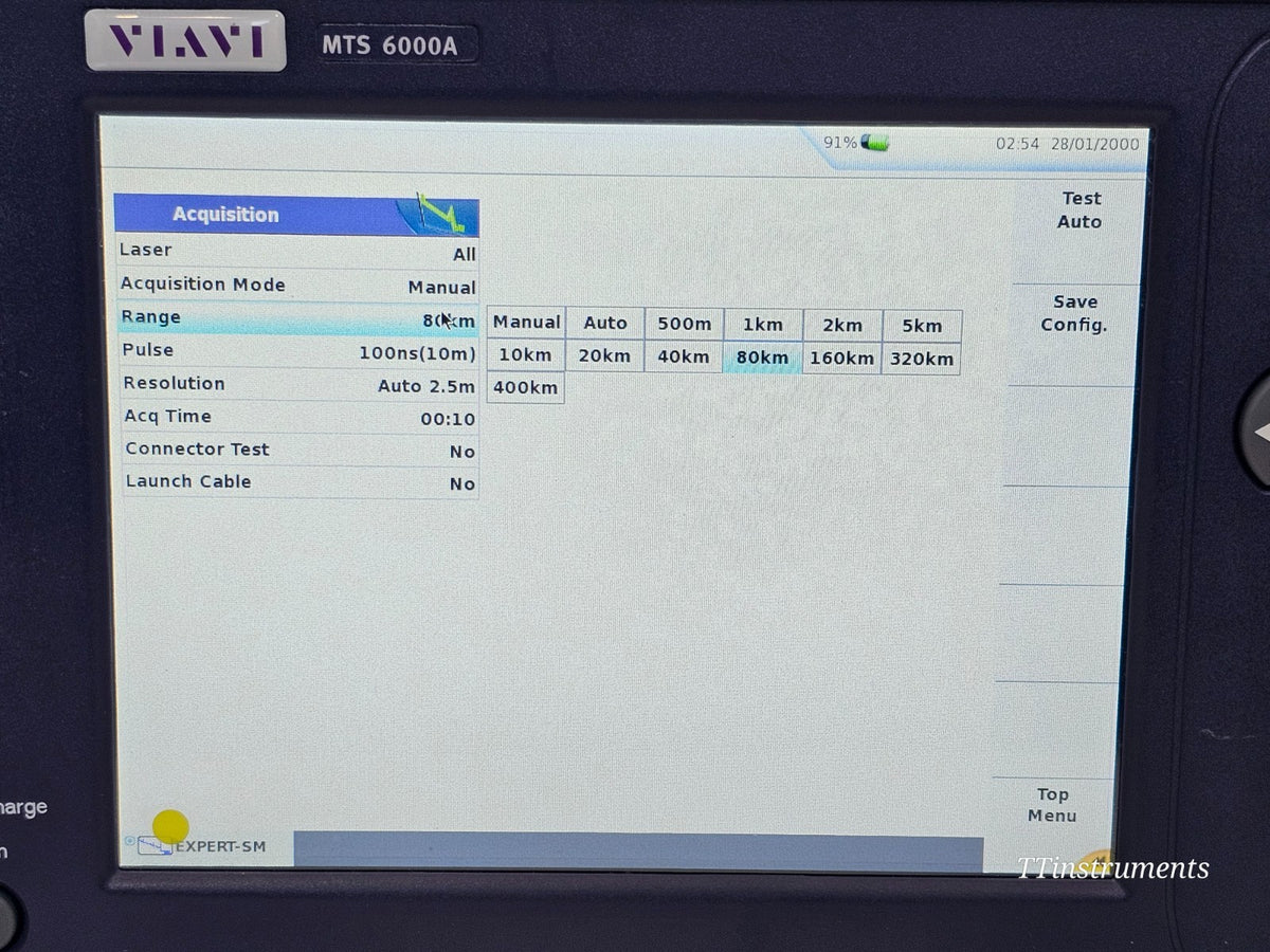 VIAVI MTS 6000A V2 Mainframe + 8126B SM OTDR 1310/1550nm 41/40dB APC15