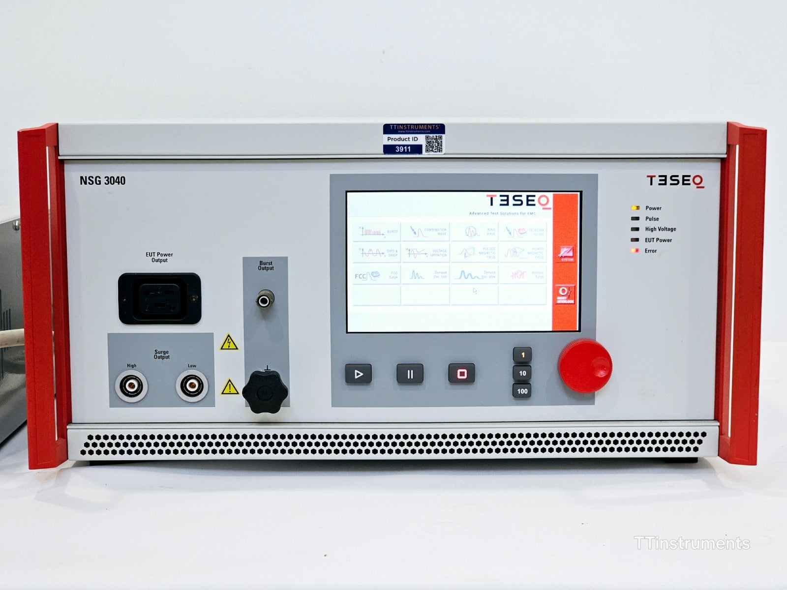Teseq NSG 3040 Multifunction ESD Generator w/ INA 6502 Step Transformer 16A/250V