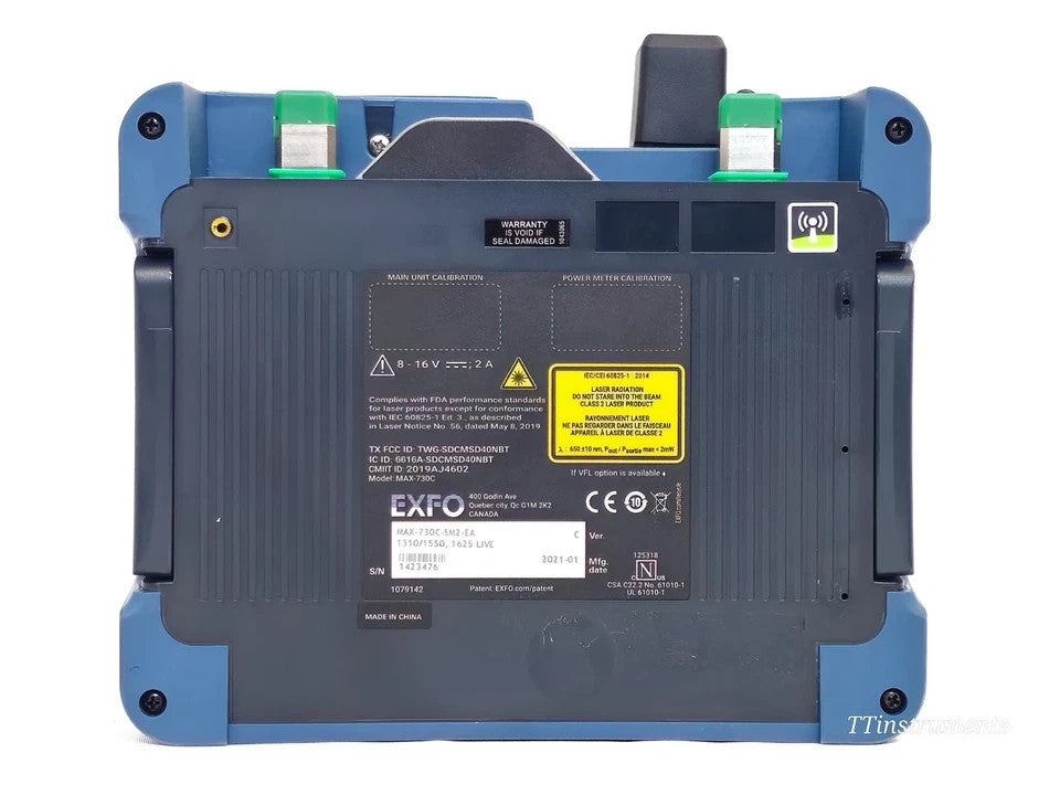 EXFO MAX-730C-SM2 OTDR 1310/1550 & 1625 nm LIVE with PM-MAX-2X APC-SC SM2 730C5
