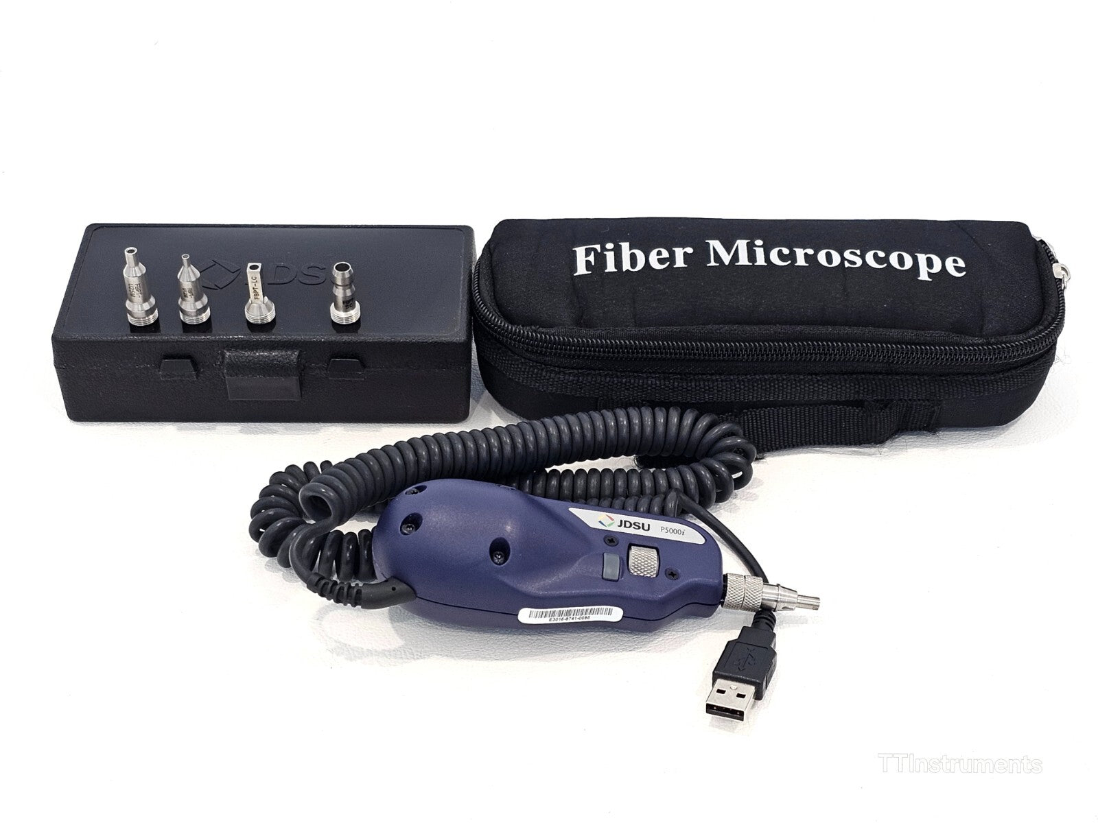 Viavi JDSU P5000i Fiber Inspection Scope & Tips SC/LC Bulkhead and Patchcord PC