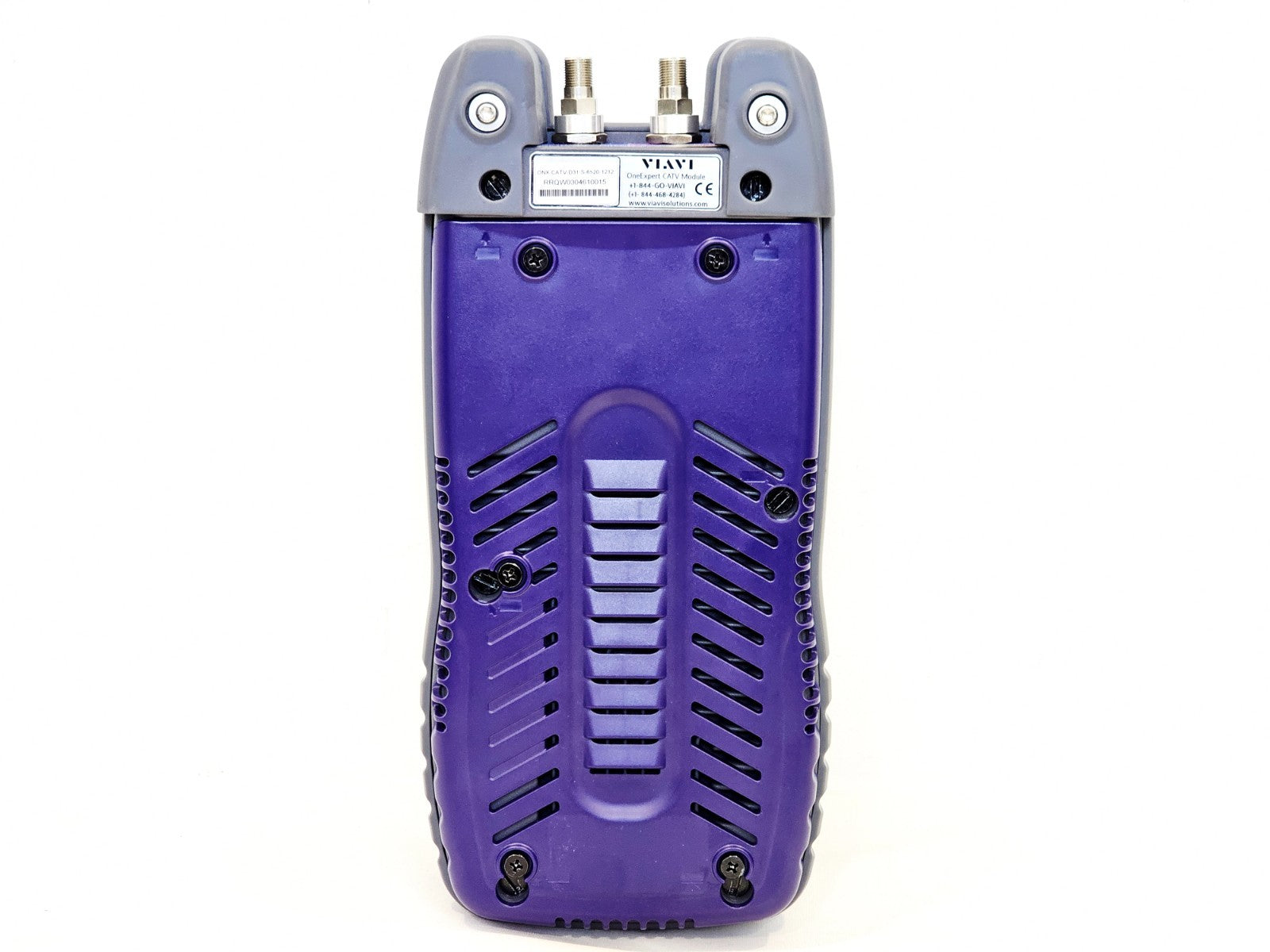 VIAVI OneExpert analyser side profile showing ports and connectors