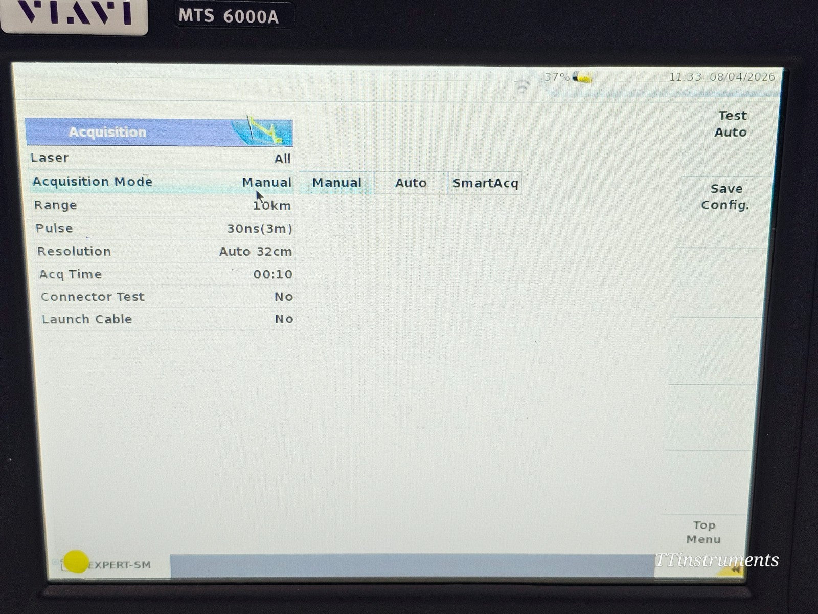 Viavi MTS 6000A V2 + 8126C SM OTDR 1310/1550nm 47 dB Bi-Directional Test FCOMP15