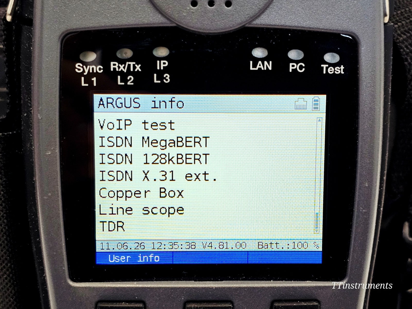 Intec Argus 166 GigE + ADSL Annex B & J VDSL SHDSL ISDN Loop Ethernet + TDR ....15