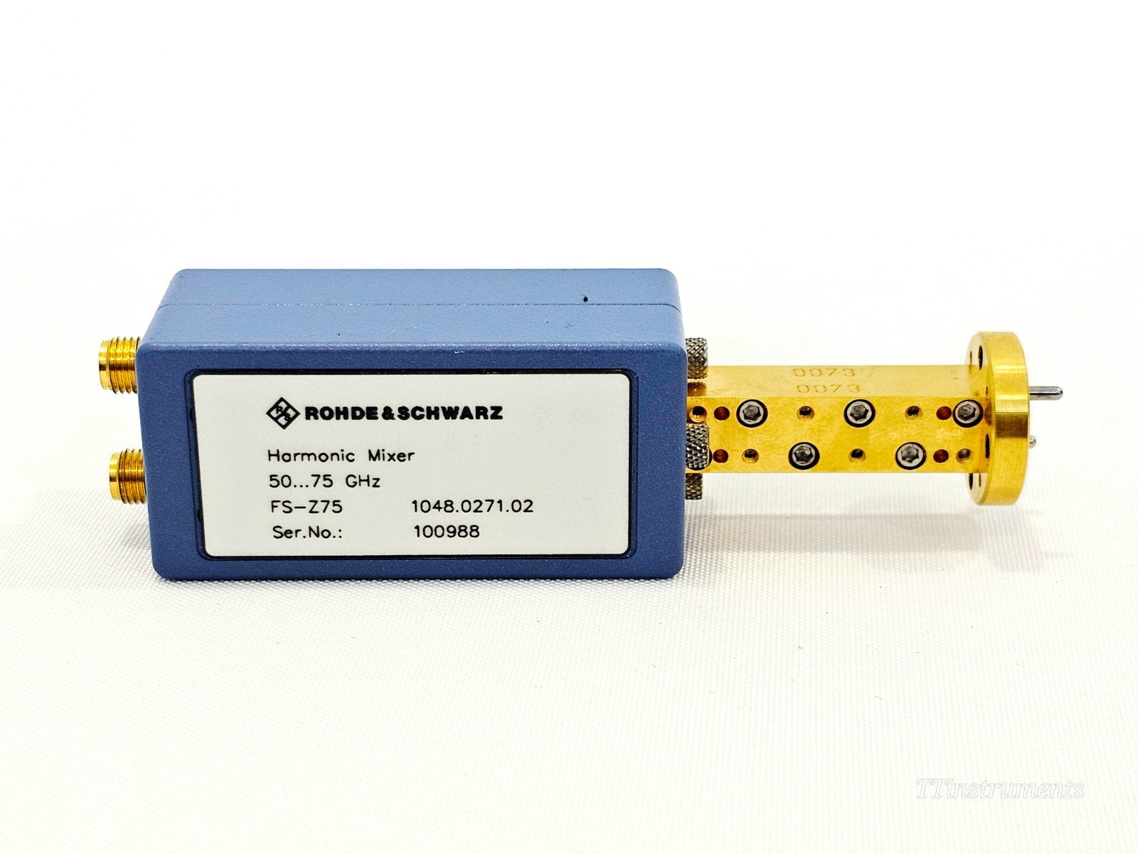 Rohde & Schwarz FS-Z75 50-75 GHz Harmonic Mixer 1048.0271.02 with IF & LO Ports