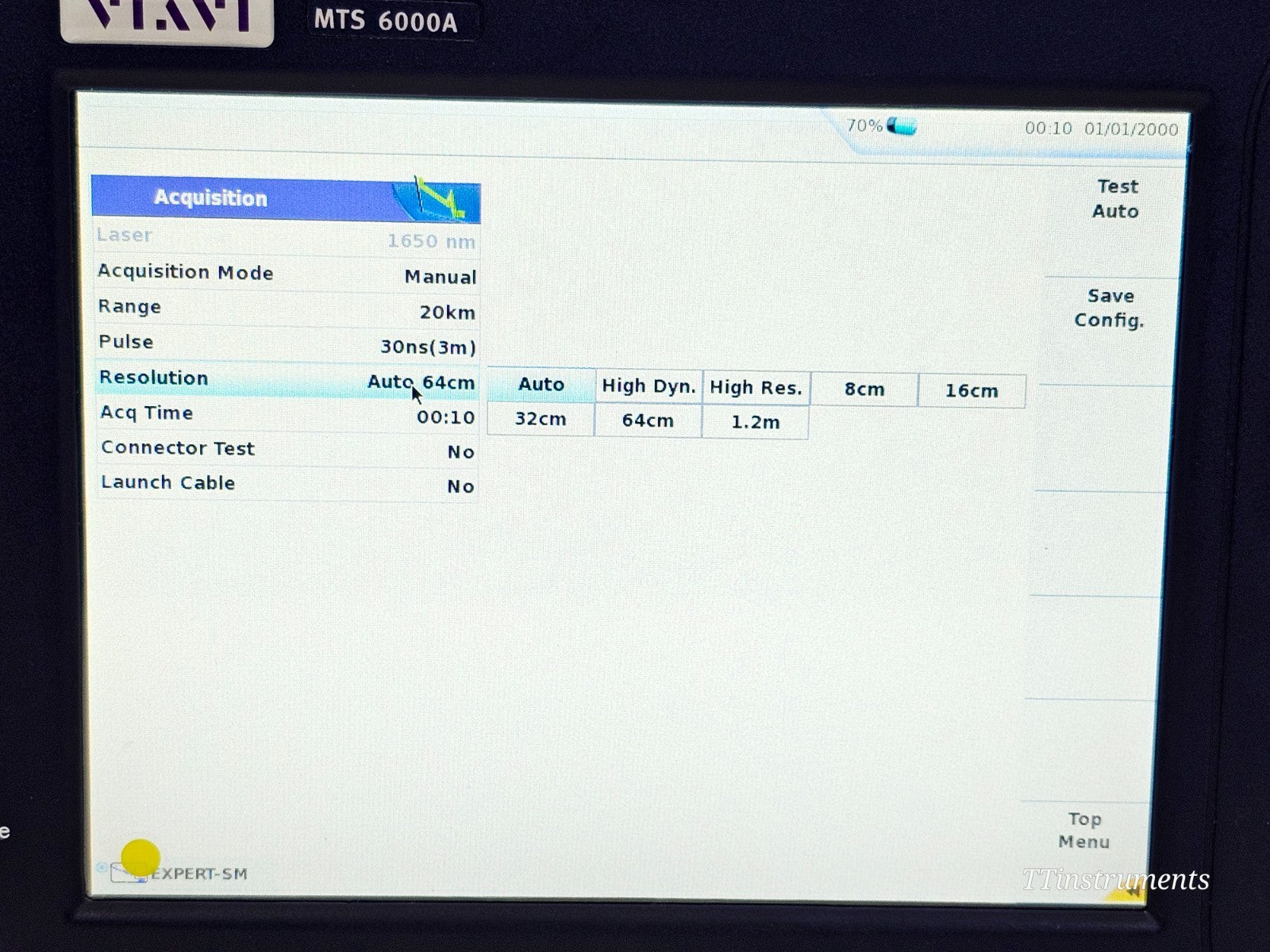 VIAVI MTS 6000A V2 Platform + 81165C 1650 nm Filtered OTDR Module SC-APC 46 dB16