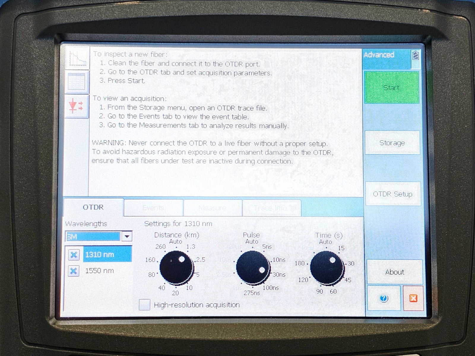 EXFO FTB-200 with FTB-7200D QUAD SM MM OTDR 1310/1550 & 850/1300 FTB-7200D-12CD16