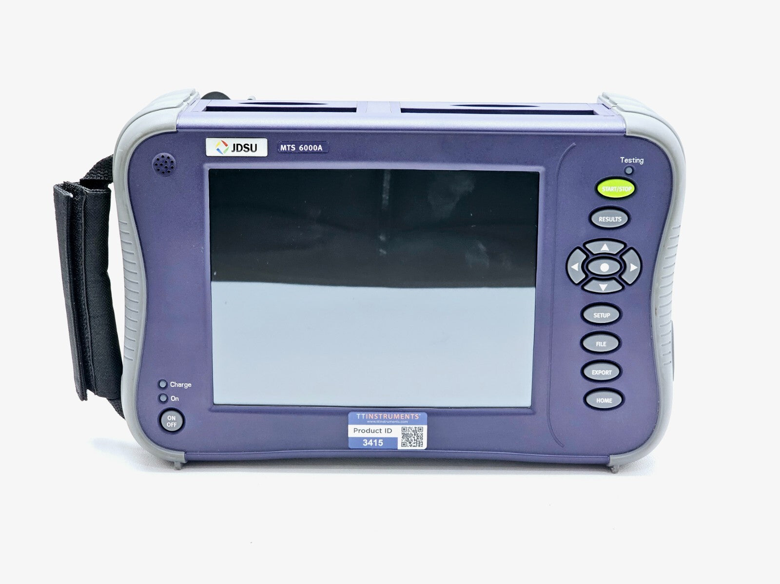 Viavi JDSU MTS 6000V2 mainframe and OSA-110M module side profile view