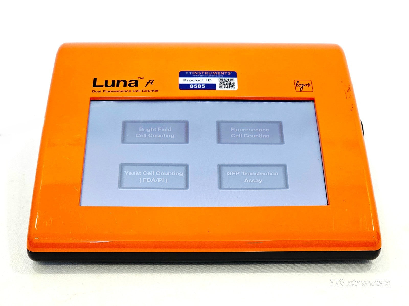 Logos Biosystems cell counter side angle view used lab equipment