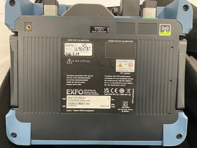 EXFO CALIBRATED MAX-730C-SM8 MaxTester PON/Metro OTDR 1310/1550/1650nm iOLM7