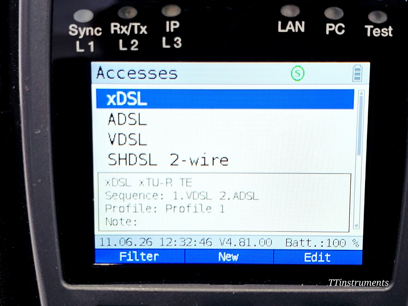 Intec Argus 166 GigE + ADSL Annex B & J VDSL SHDSL ISDN Loop Ethernet + TDR ....8