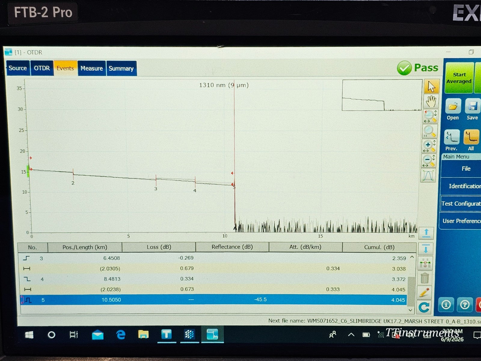 Calibrated EXFO FTB-2 FTBx-730C-SM3 OTDR 1310/1550/1625 FTBx-945-SM3 OLTS IL ORL17