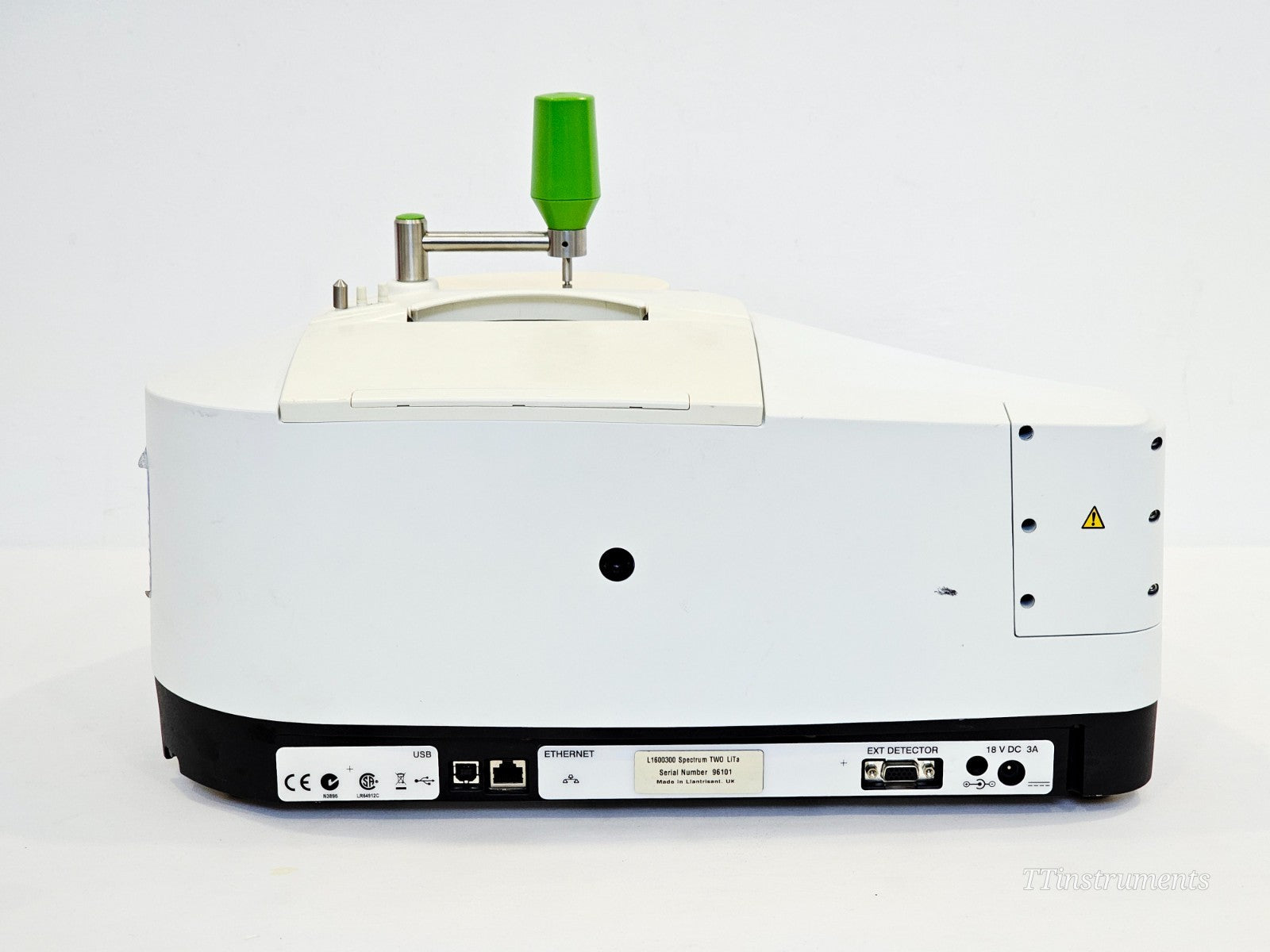 PerkinElmer Spectrum FTIR spectrometer close-up detail used lab instrument