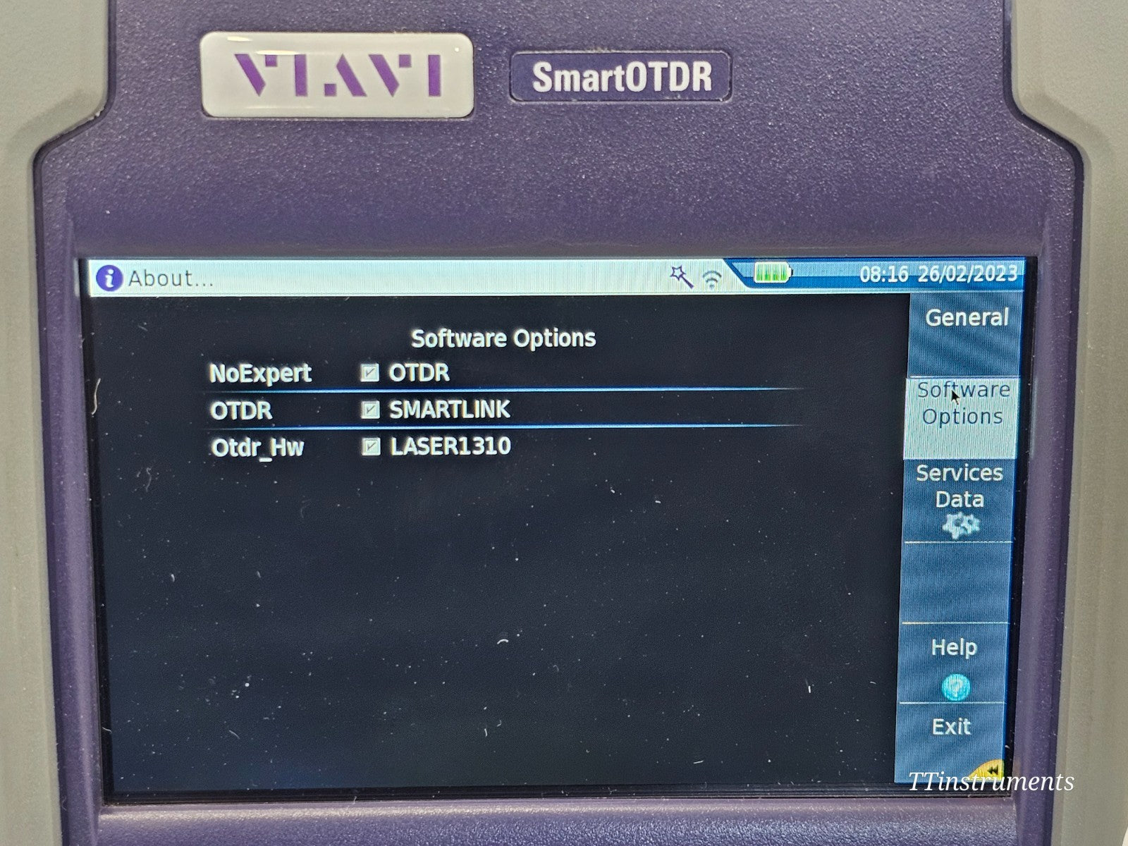 Viavi JDSU E100AS SmartOTDR 1310/1550 nm PC SM Metro Access OTDR Smartlink 2022