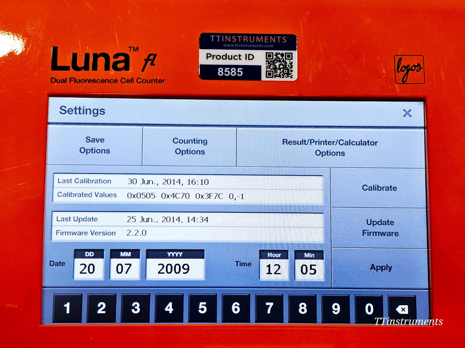 Logos Biosystems cell counter full unit overview used lab instrument
