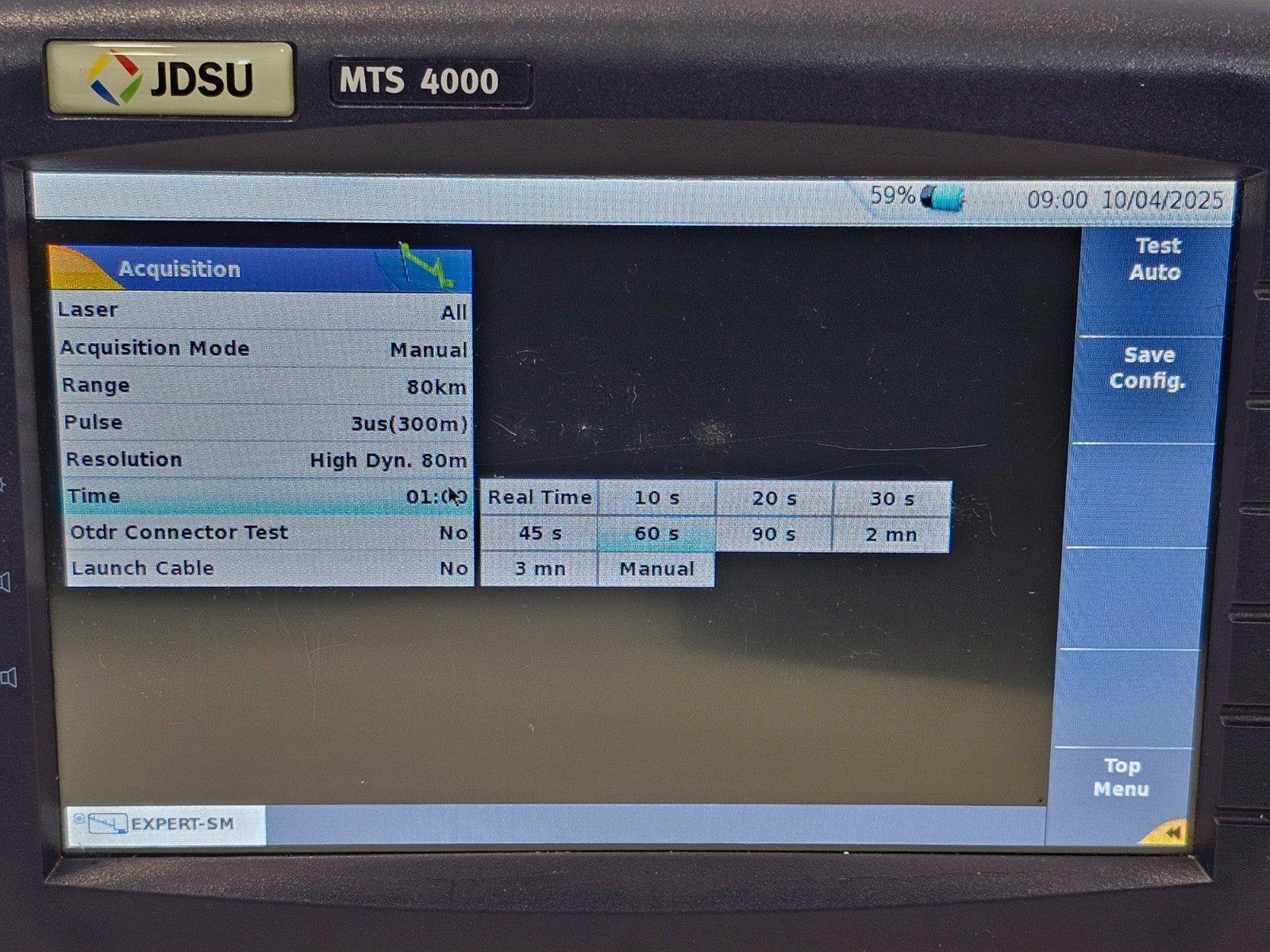 JDSU MTS 4000 Mainframe & 4126 MA SM OTDR 1310/1550nm