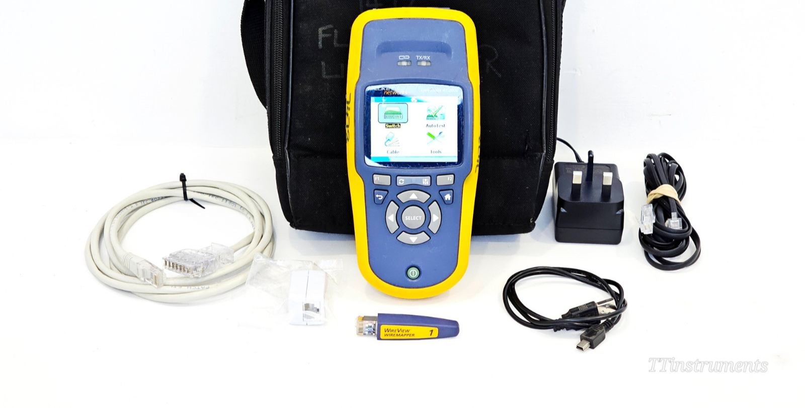 Fluke Networks used cable tester tracker test measurement inspection equipment