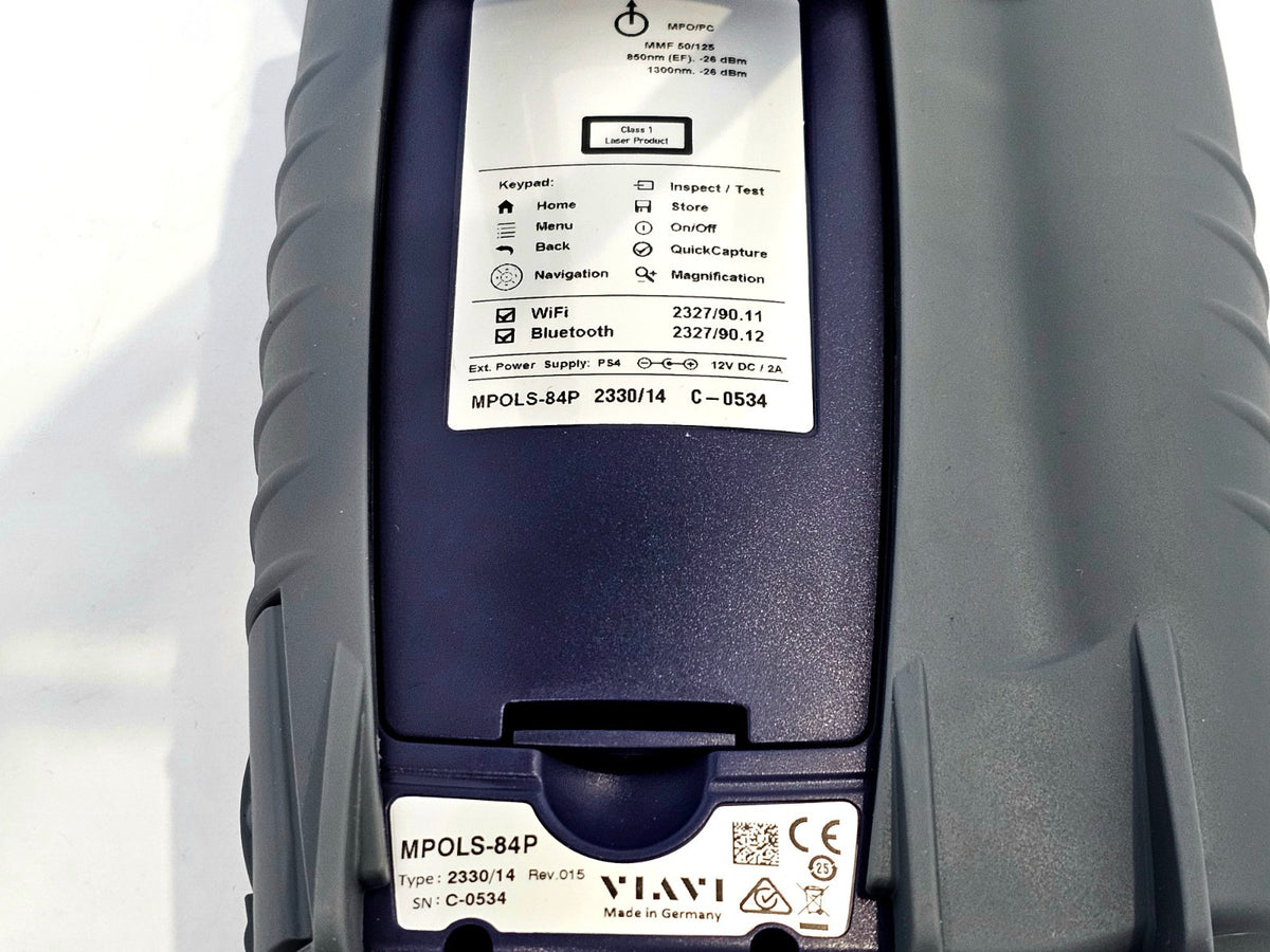 Viavi MPO Optical Loss Test Set QUAD SM + MM Tier 1 Cert MPOLP-85P MPOLS-84P 85P5
