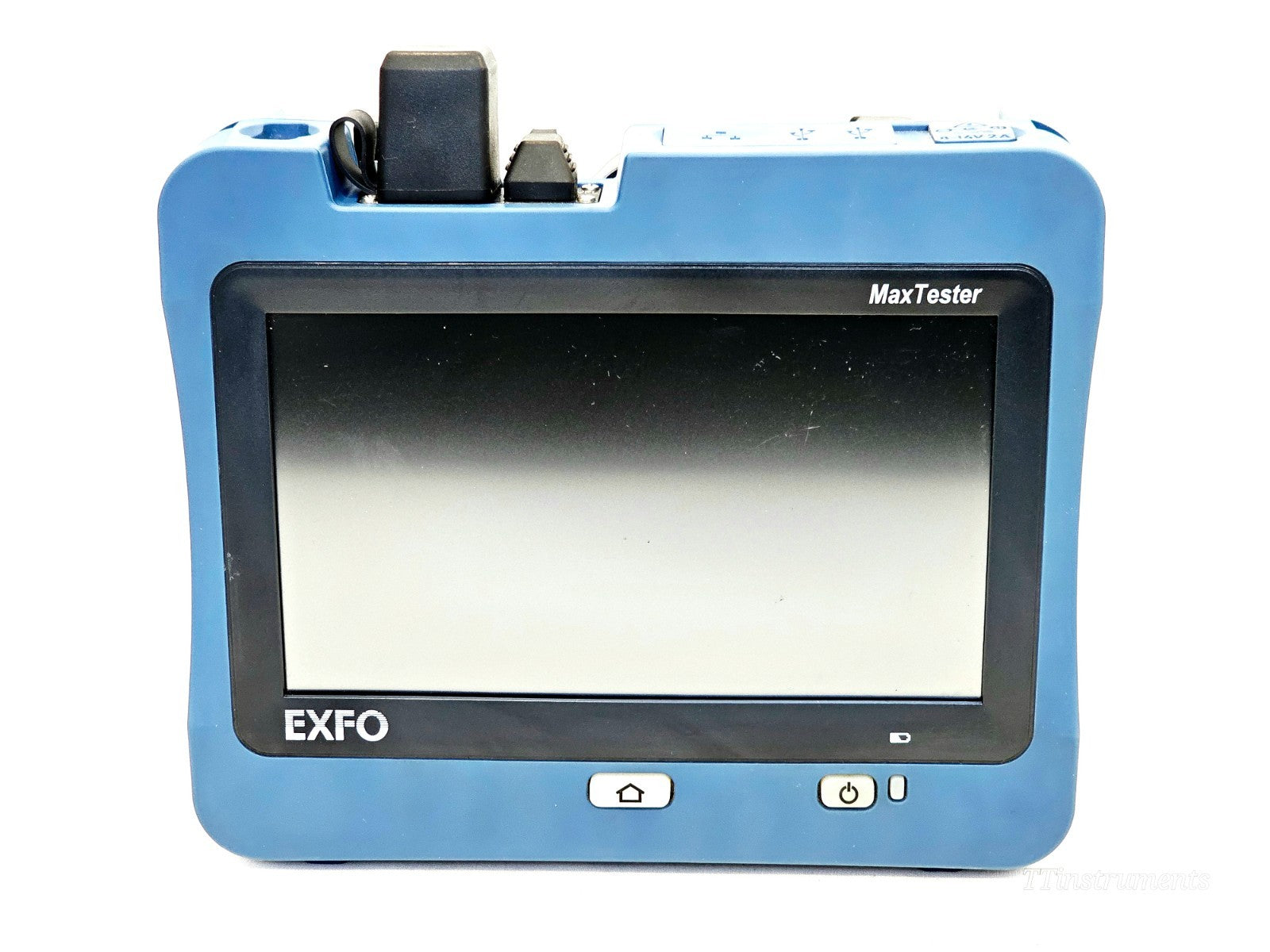 EXFO MAX-730C-SM8-EA OTDR front panel view showing optical ports and connectors